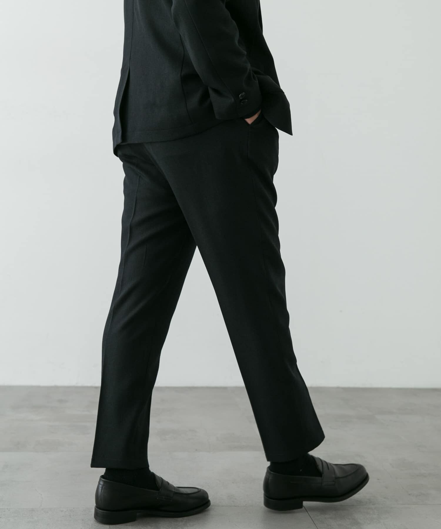 URBAN RESEARCH DOORS「LIFE STYLE TAILOR　ブラッシュドウールライクストレッチパンツ」|スラックス|