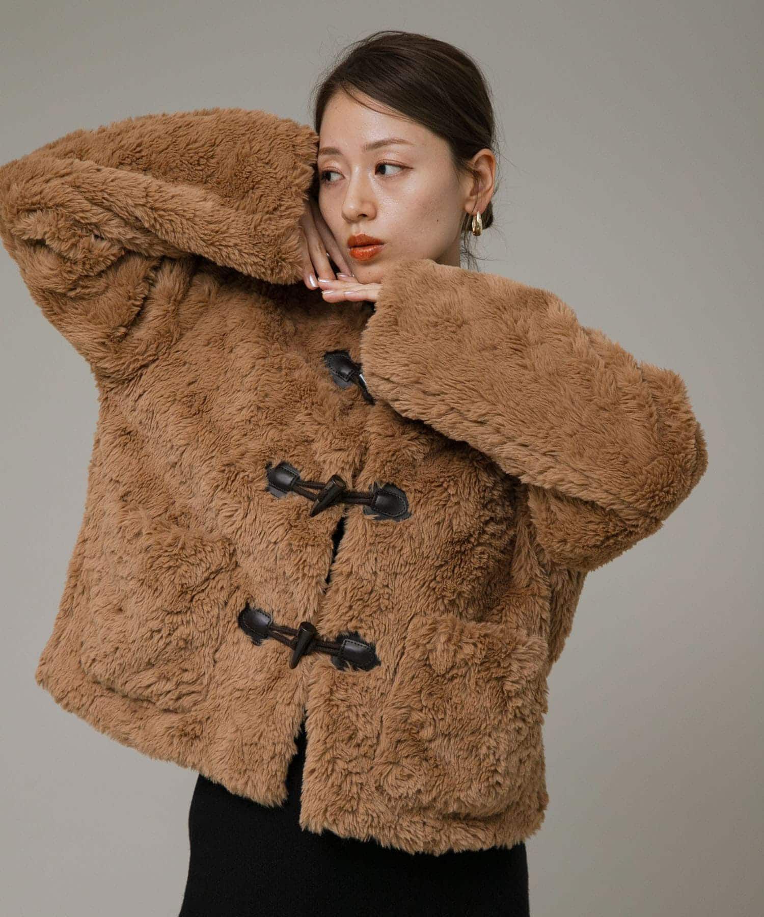 Sonny Label 「ノーカラーフェイクファーコート」|ノーカラーコート|