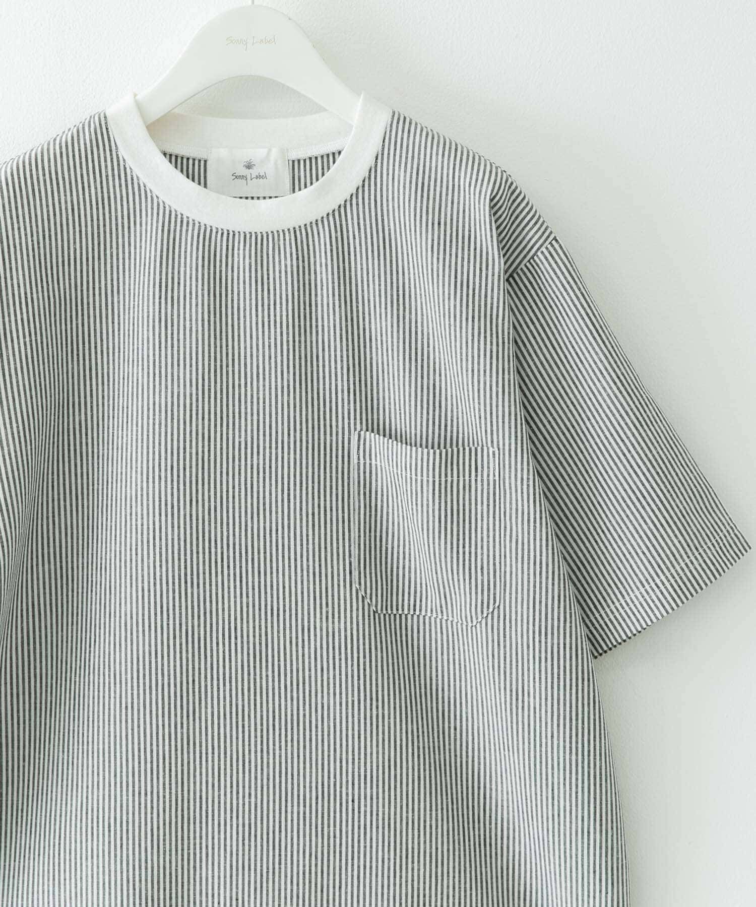 Sonny Label 「『接触冷感/イージーケア』リネン混ショートスリーブTシャツ」|Tシャツ・カットソー|