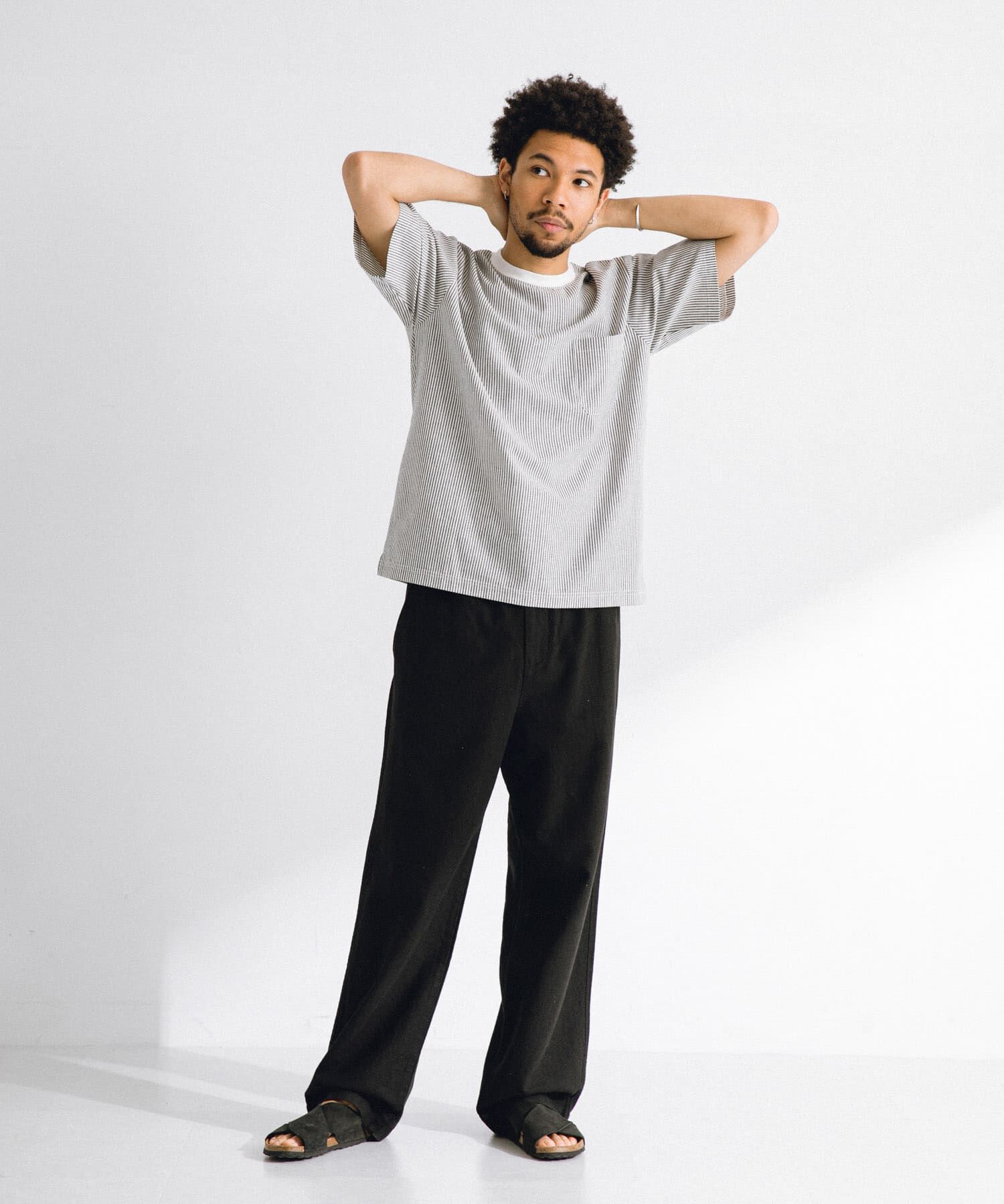 Sonny Label 「『接触冷感/イージーケア』リネン混ショートスリーブTシャツ」|Tシャツ・カットソー|