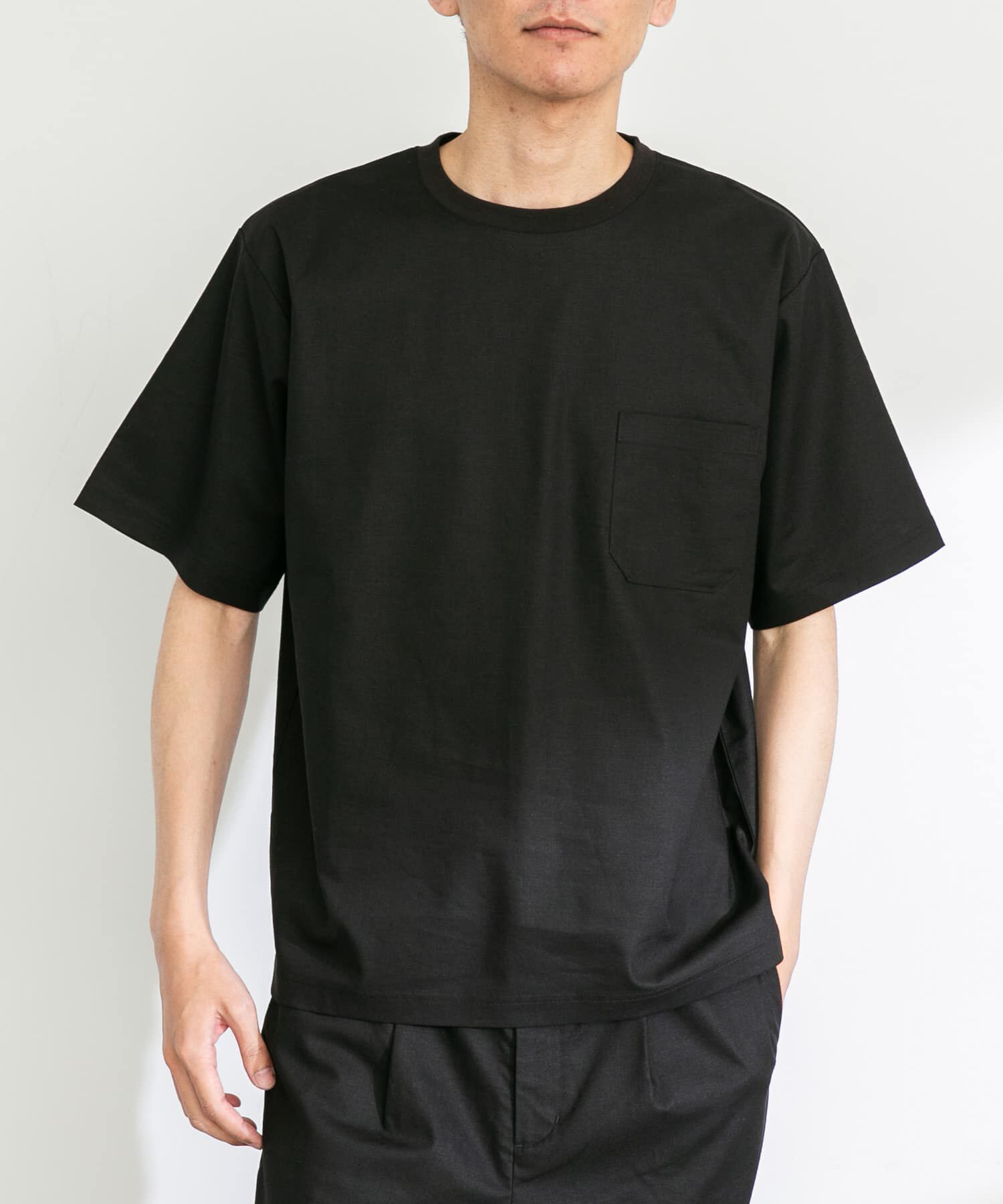 Sonny Label 「『接触冷感/イージーケア』リネン混ショートスリーブTシャツ」|Tシャツ・カットソー|