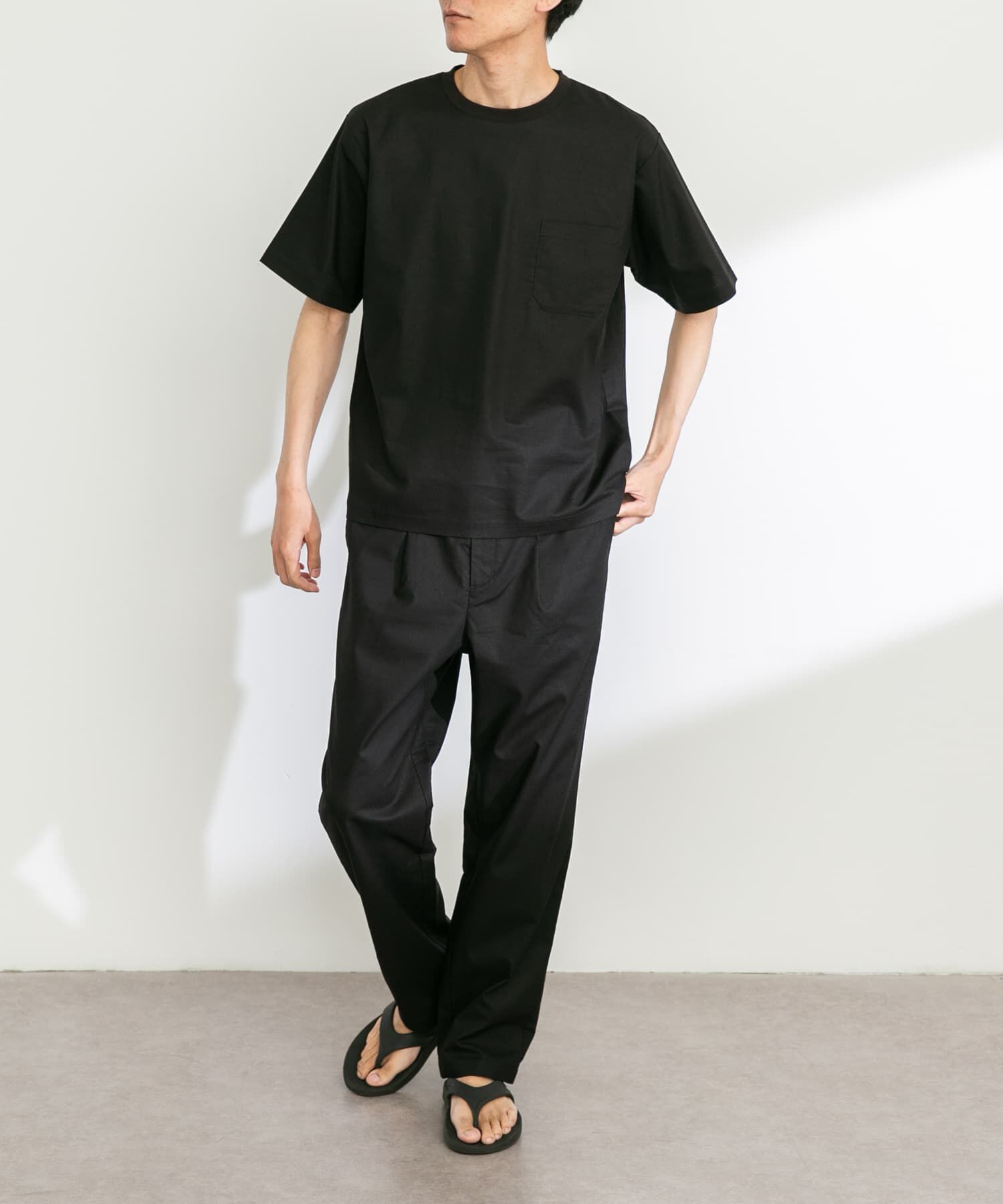 Sonny Label 「『接触冷感/イージーケア』リネン混ショートスリーブTシャツ」|Tシャツ・カットソー|