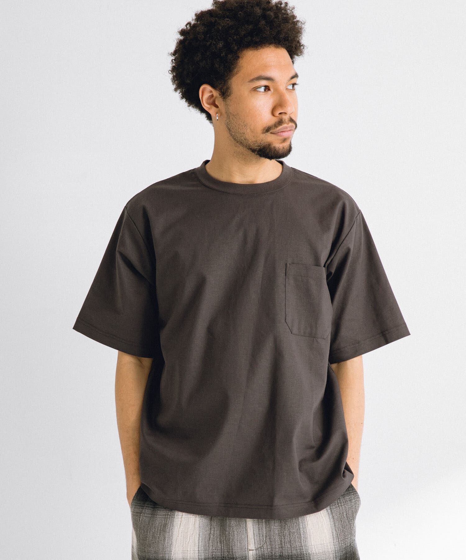 Sonny Label 「『接触冷感/イージーケア』リネン混ショートスリーブTシャツ」|Tシャツ・カットソー|