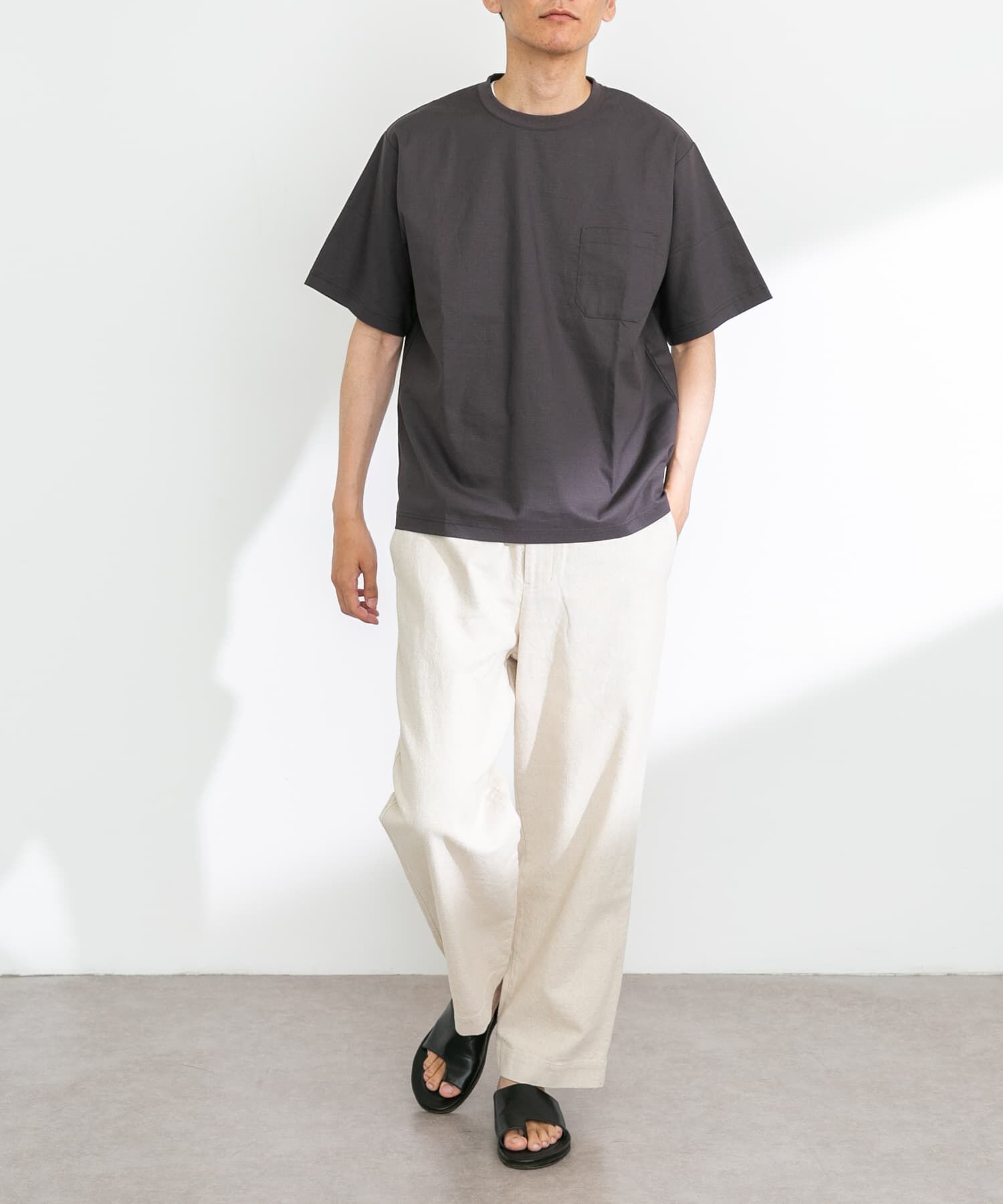 Sonny Label 「『接触冷感/イージーケア』リネン混ショートスリーブTシャツ」|Tシャツ・カットソー|
