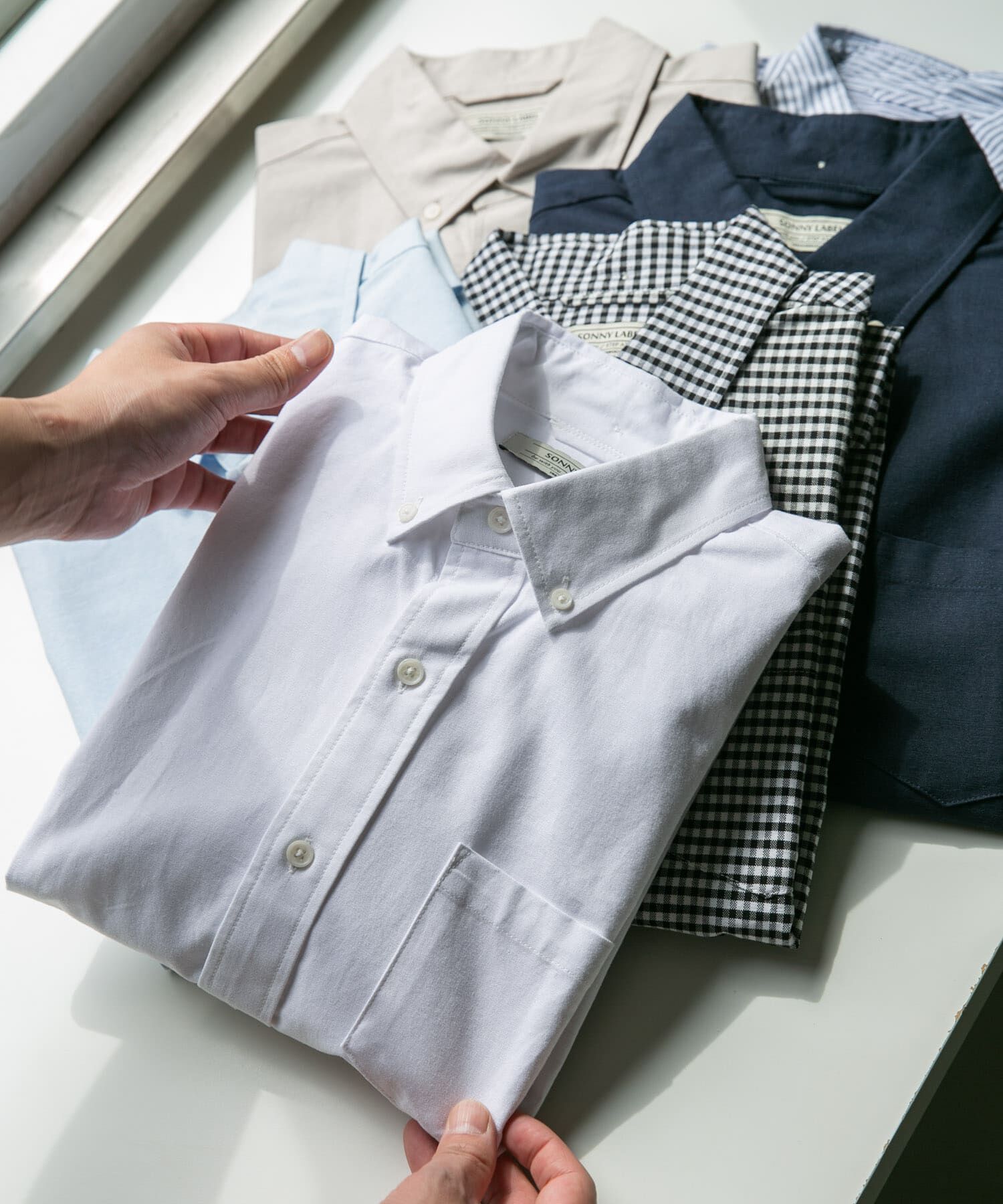 Sonny Label 「抗菌オックスボタンダウン半袖シャツ」|シャツ・ブラウス|