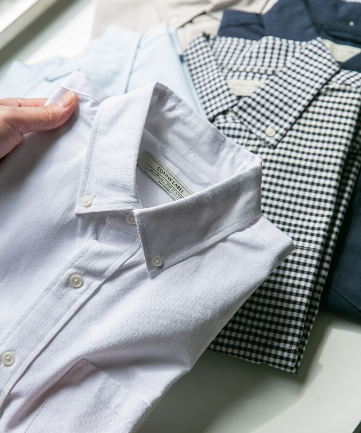 Sonny Label 「抗菌オックスボタンダウン半袖シャツ」|シャツ・ブラウス|