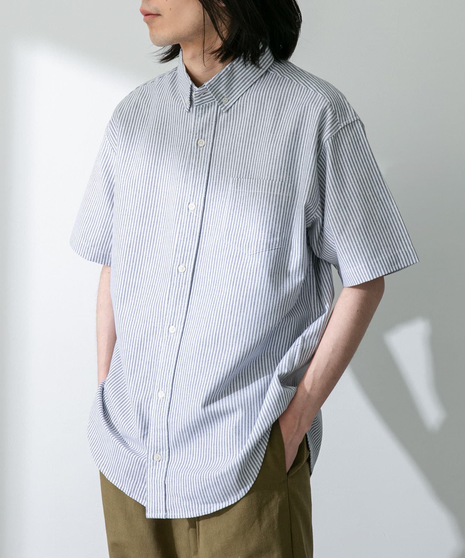 Sonny Label 「抗菌オックスボタンダウン半袖シャツ」|シャツ・ブラウス|