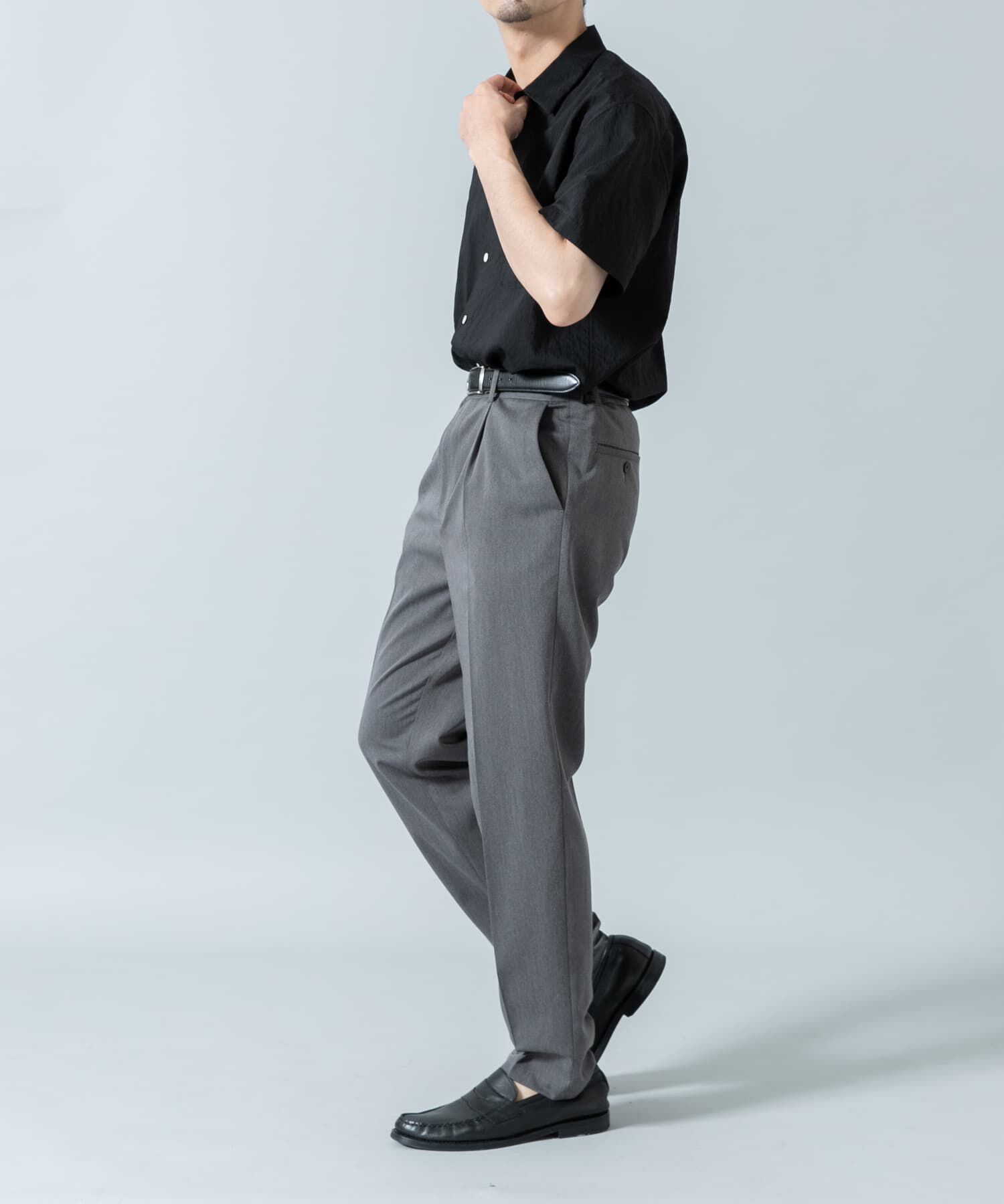 URBAN RESEARCH ROSSO「『WEB限定』『XLサイズあり』ストライプレギュラーカラー半袖シャツ」|シャツ・ブラウス|