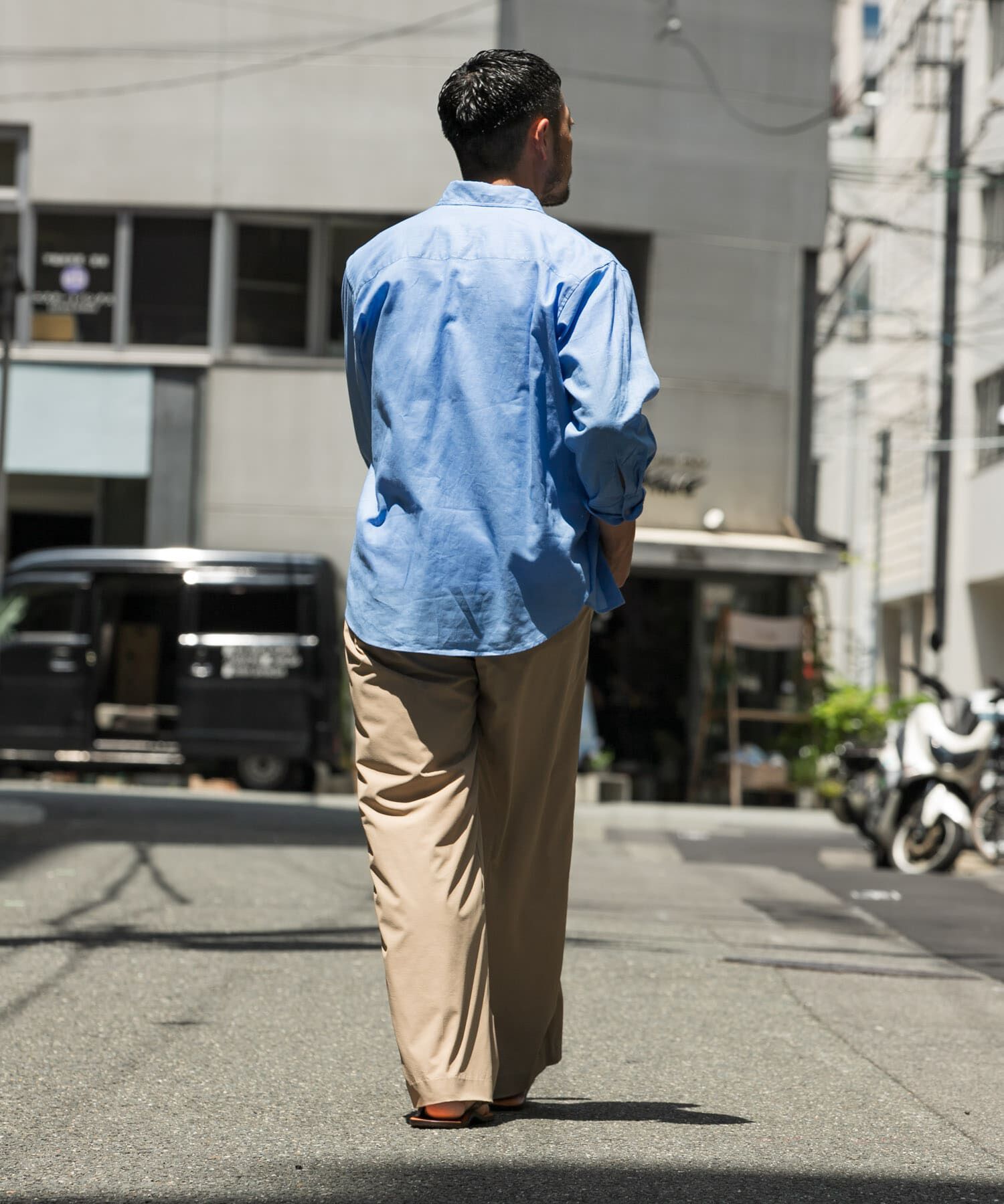 URBAN RESEARCH ROSSO「『XLサイズあり』リラックスコットンリネン7分袖シャツ」|シャツ・ブラウス|