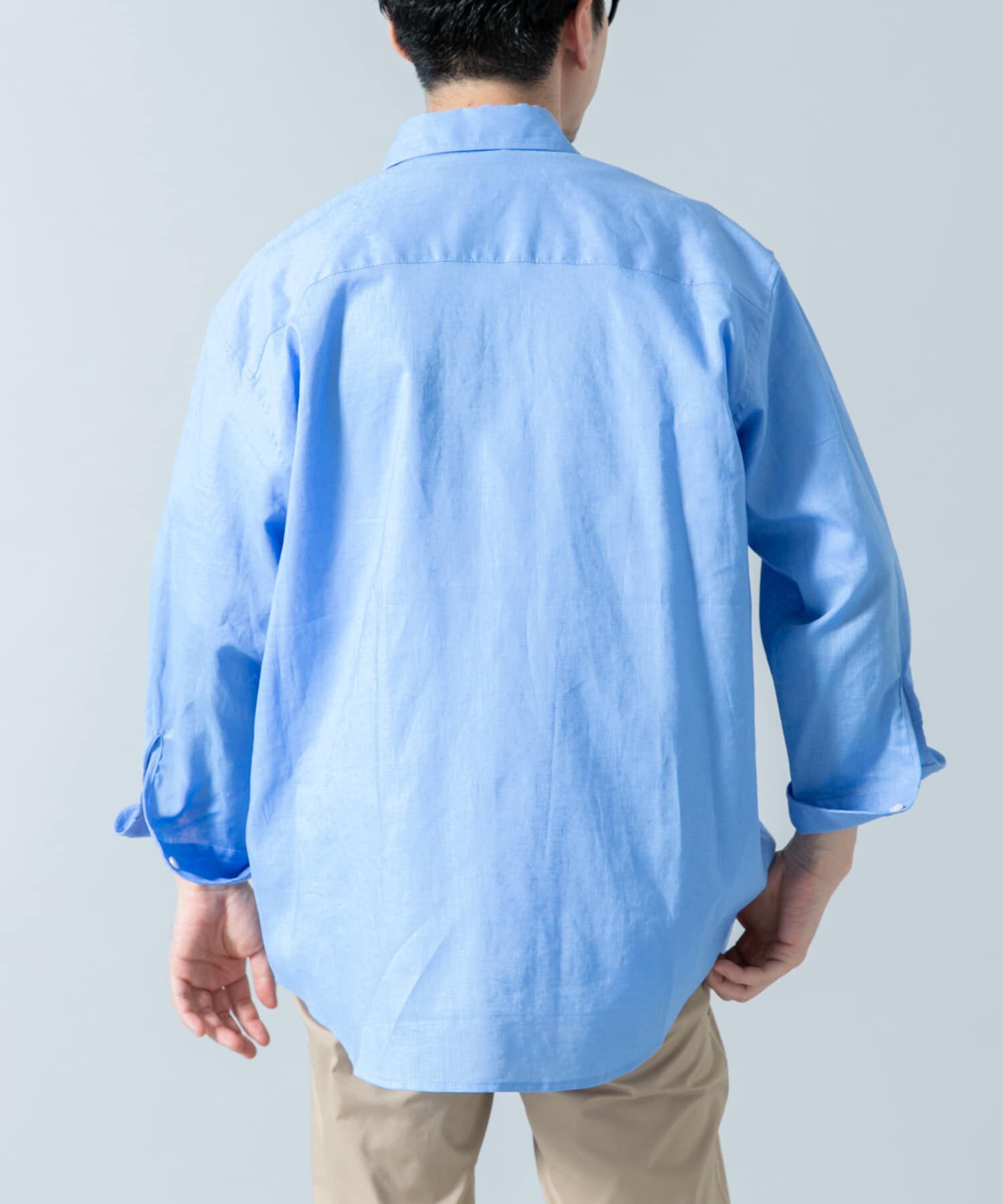 URBAN RESEARCH ROSSO「『XLサイズあり』リラックスコットンリネン7分袖シャツ」|シャツ・ブラウス|