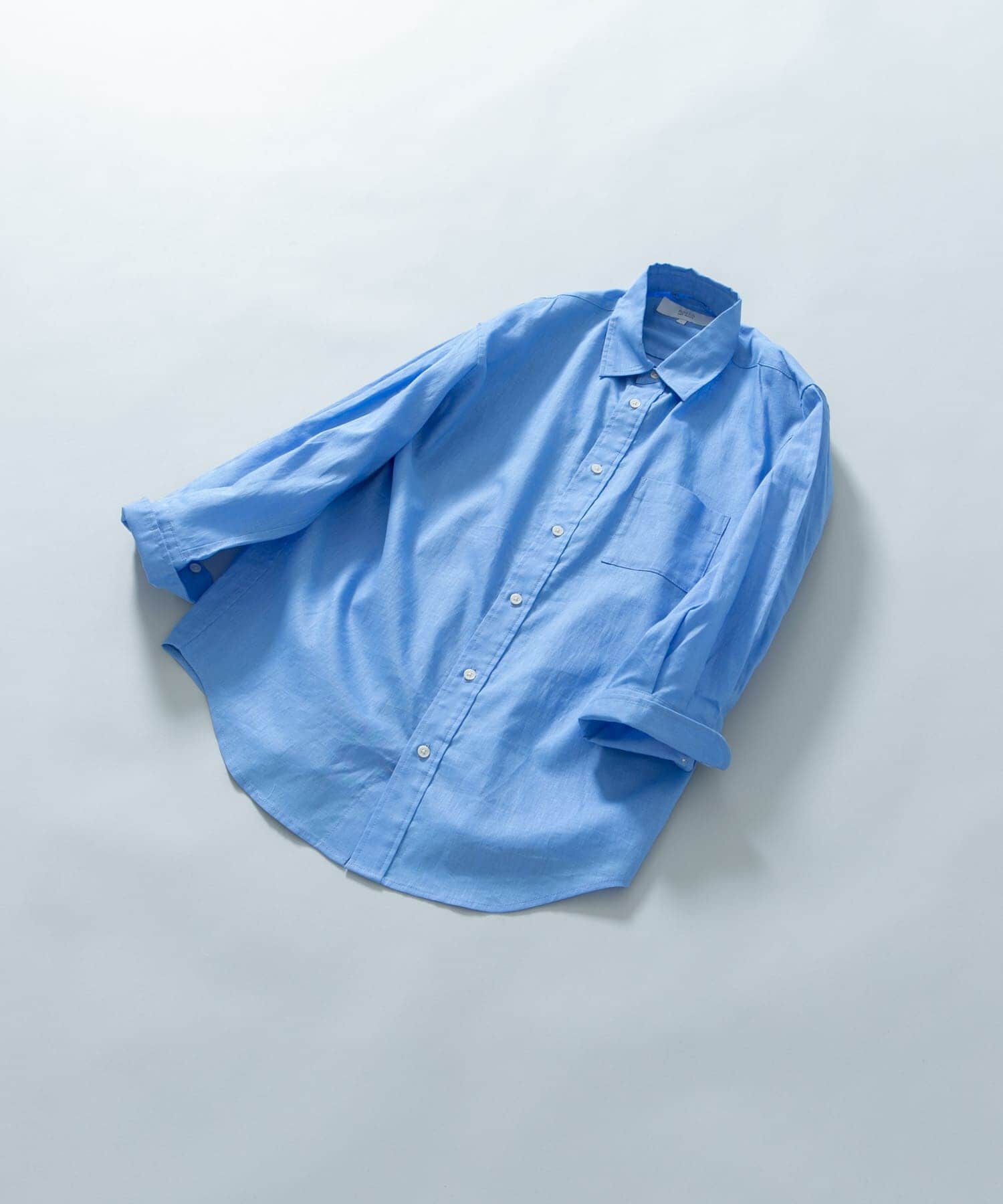 URBAN RESEARCH ROSSO「『XLサイズあり』リラックスコットンリネン7分袖シャツ」|シャツ・ブラウス|