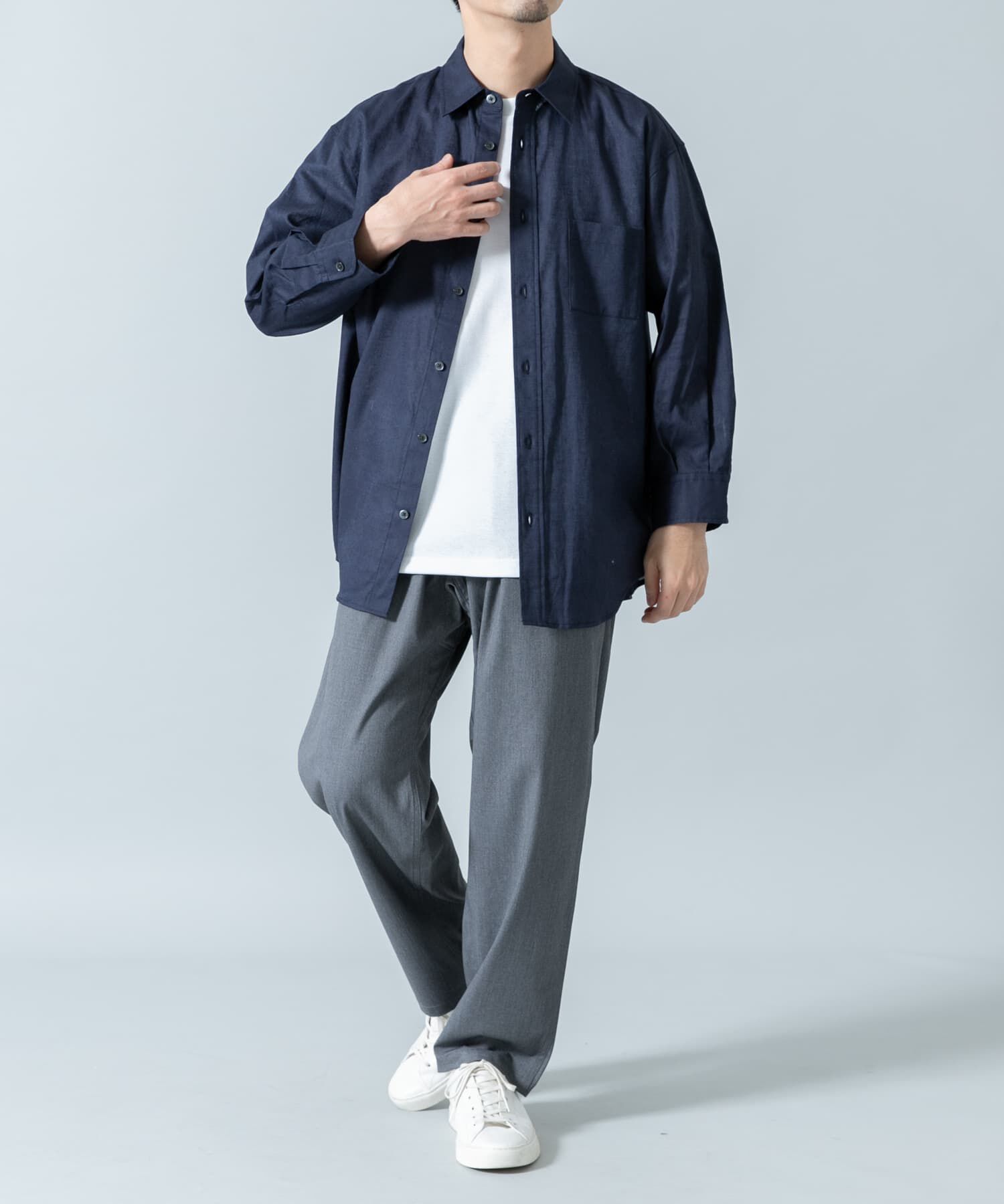 URBAN RESEARCH ROSSO「『XLサイズあり』リラックスコットンリネン7分袖シャツ」|シャツ・ブラウス|