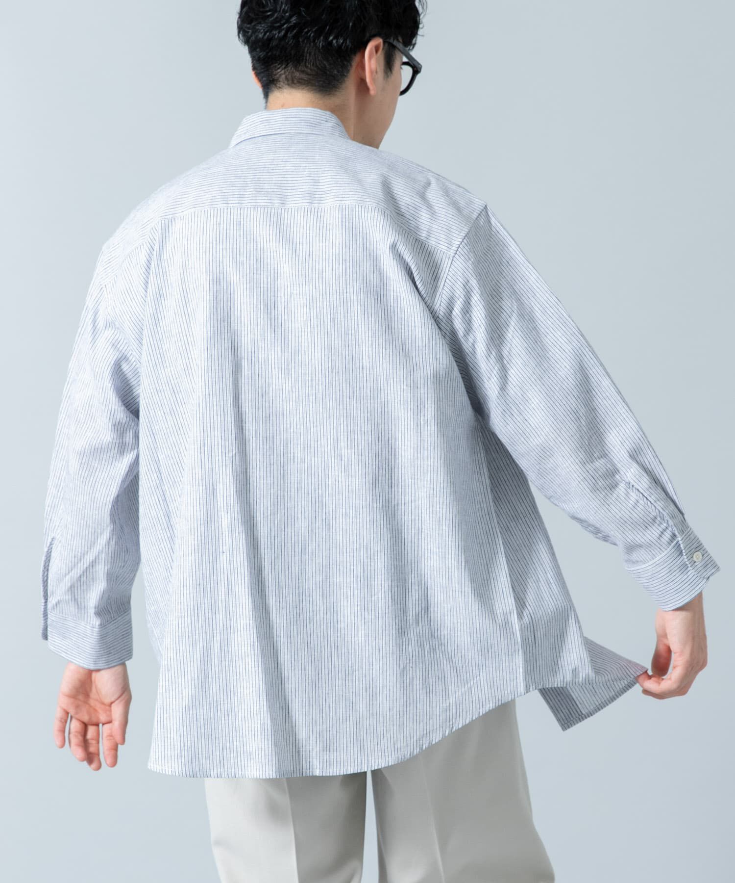 URBAN RESEARCH ROSSO「『XLサイズあり』リラックスコットンリネン7分袖シャツ」|シャツ・ブラウス|