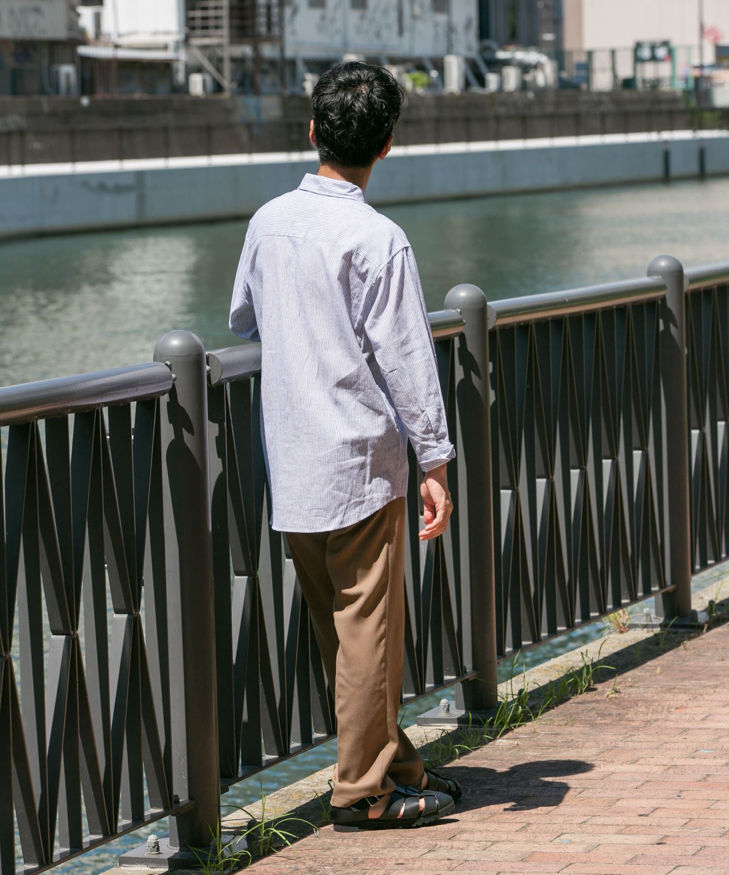 URBAN RESEARCH ROSSO「『XLサイズあり』リラックスコットンリネン7分袖シャツ」|シャツ・ブラウス|