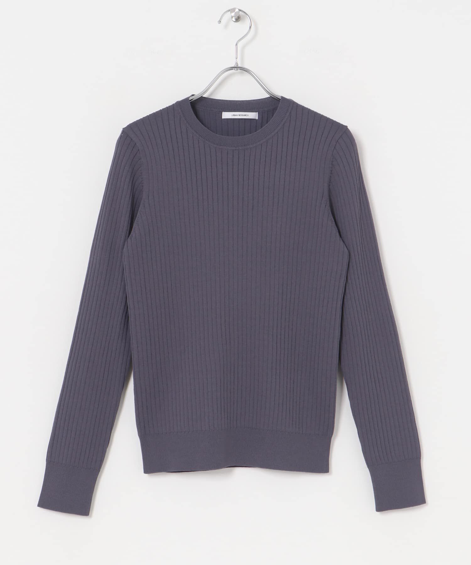 URBAN RESEARCH「『WEB限定』クルーネックコンパクトリブニット」|ニット・セーター|