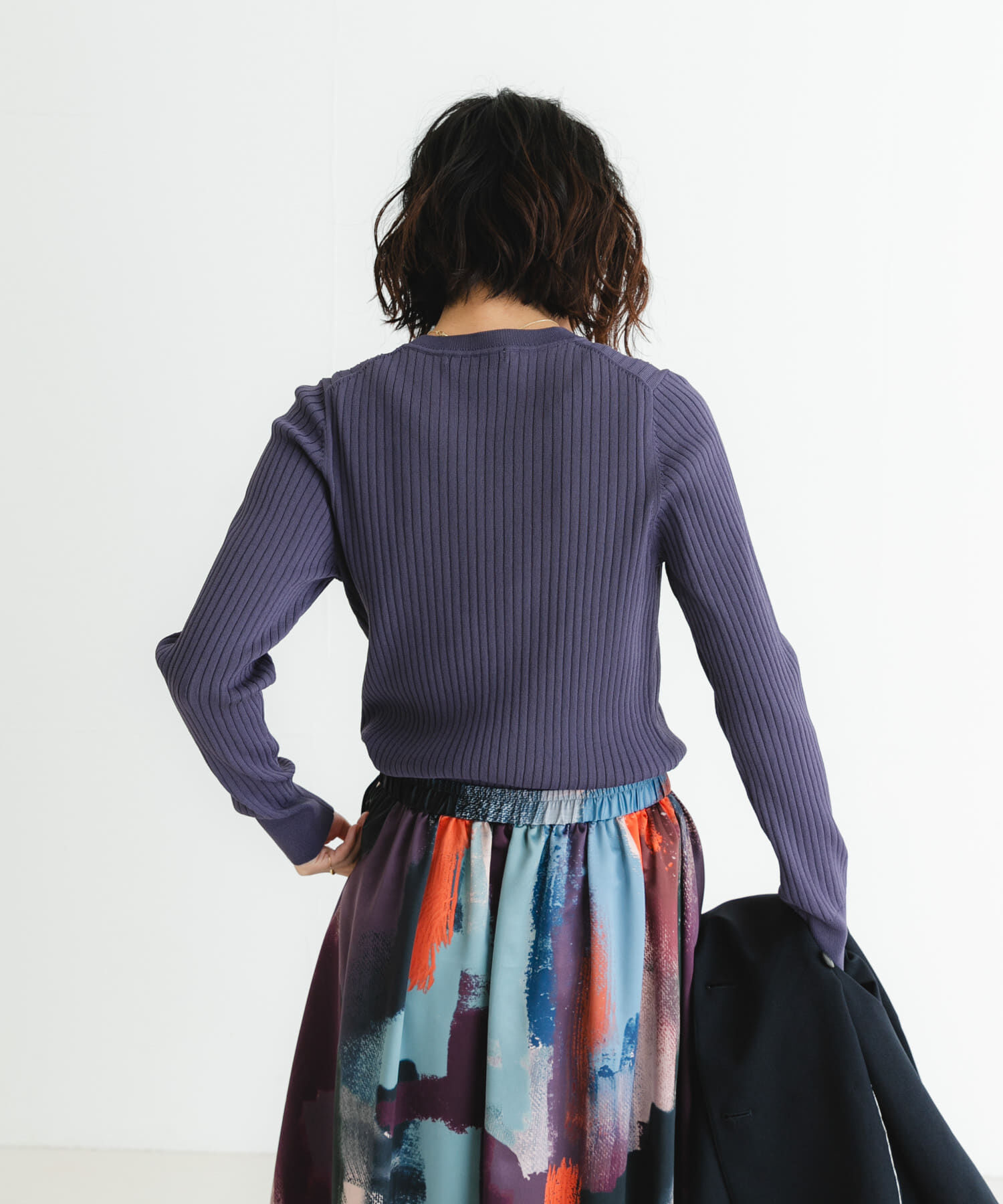 URBAN RESEARCH「『WEB限定』クルーネックコンパクトリブニット」|ニット・セーター|