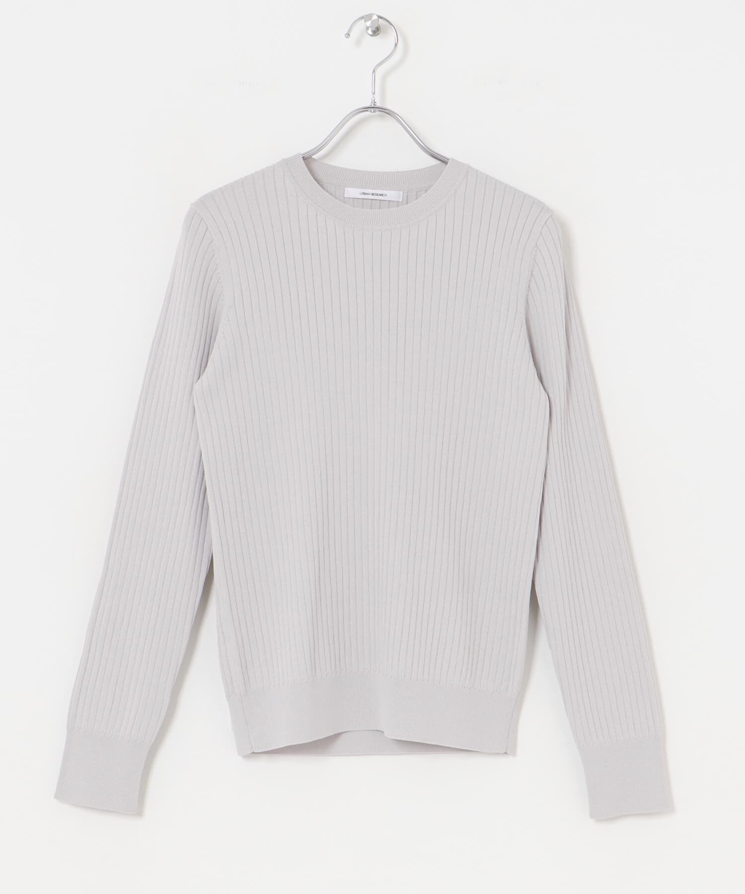 URBAN RESEARCH「『WEB限定』クルーネックコンパクトリブニット」|ニット・セーター|