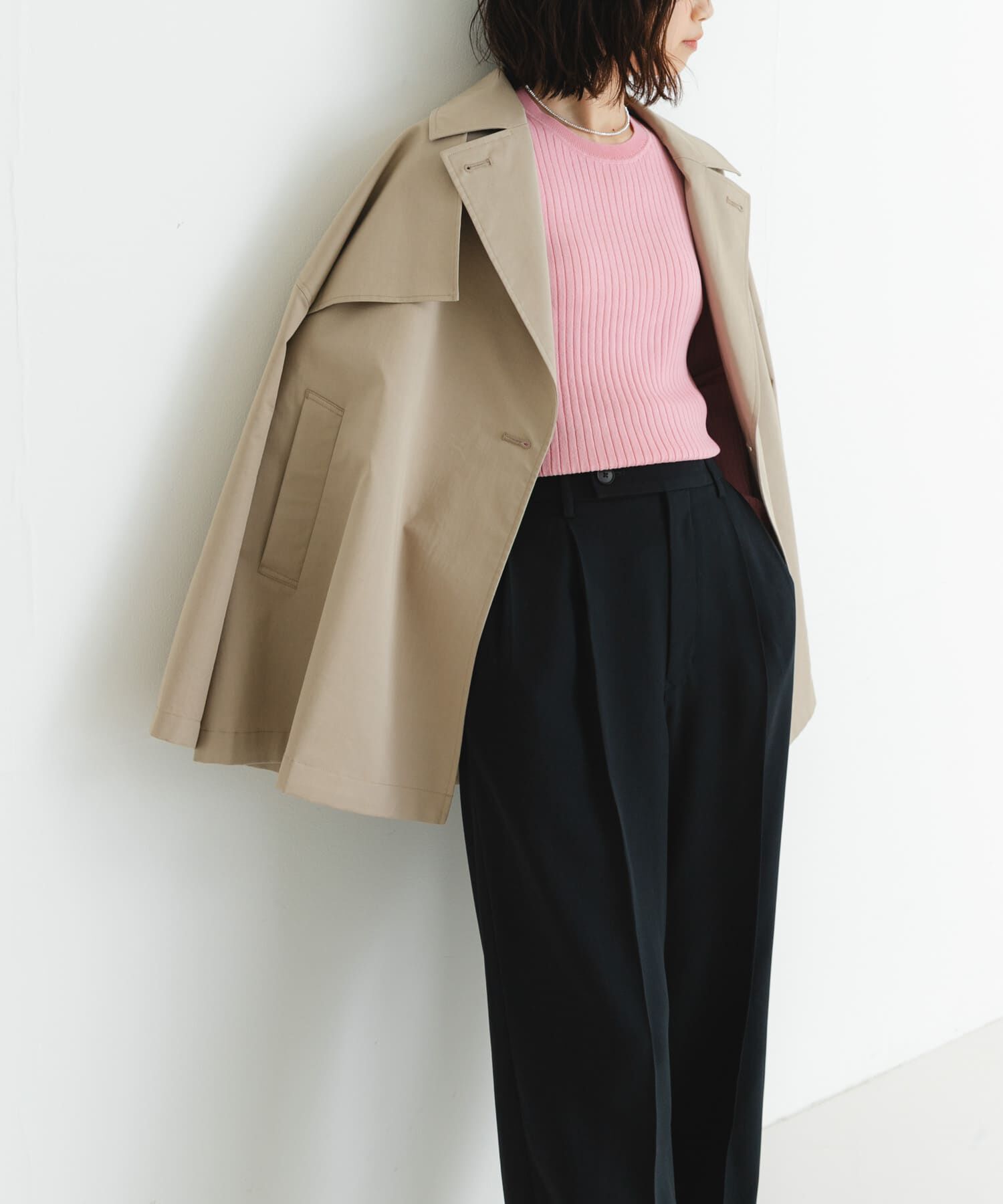 URBAN RESEARCH「『WEB限定』クルーネックコンパクトリブニット」|ニット・セーター|