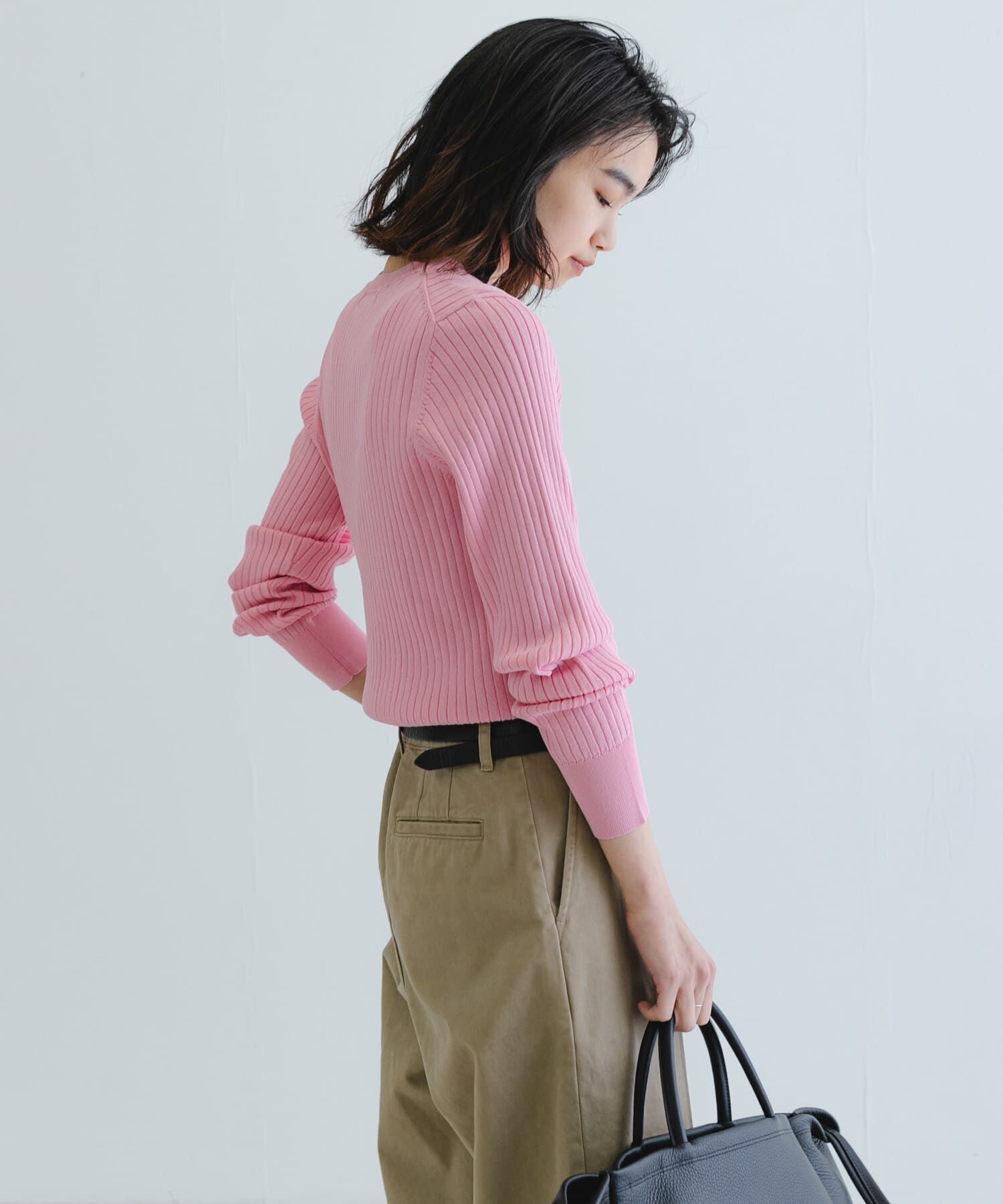 URBAN RESEARCH「『WEB限定』クルーネックコンパクトリブニット」|ニット・セーター|