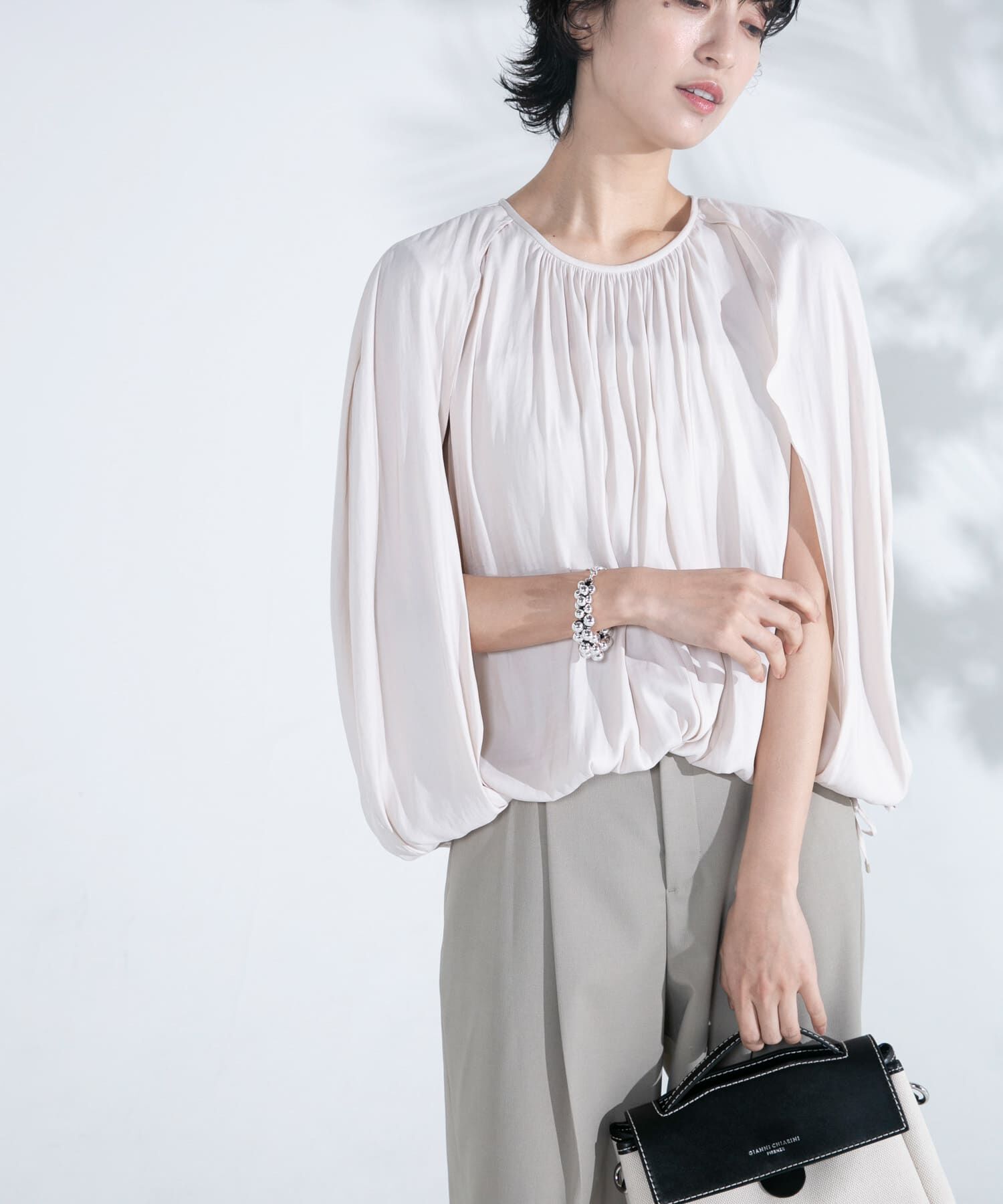 URBAN RESEARCH ROSSO「2WAYバルーンブラウス」|シャツ・ブラウス|アイボリー