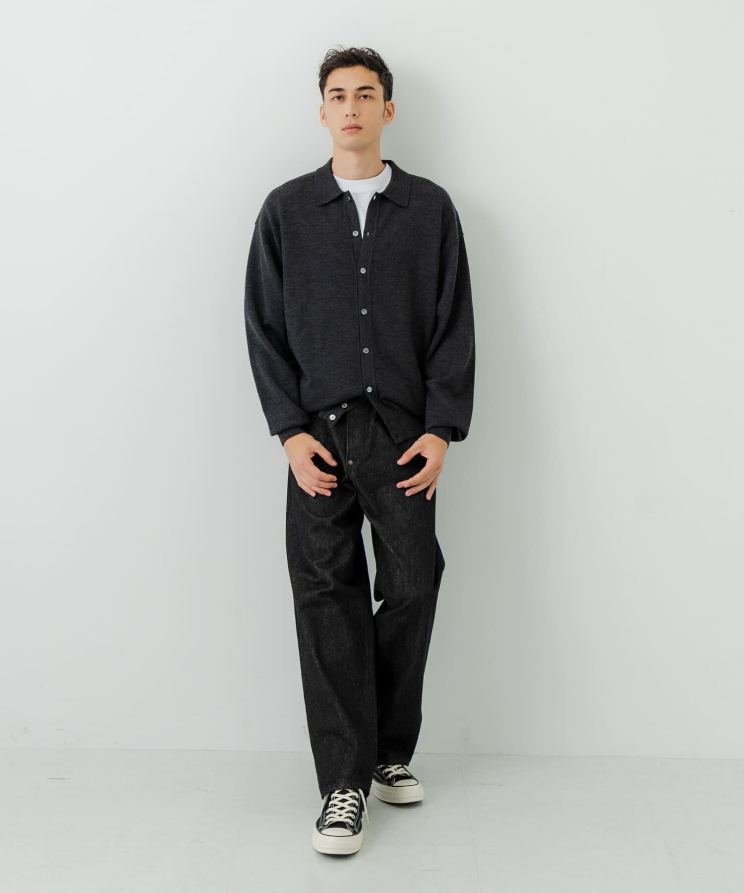 crepuscule　H-G Knit Shirts black crepuscule H-G Knit Shirts black