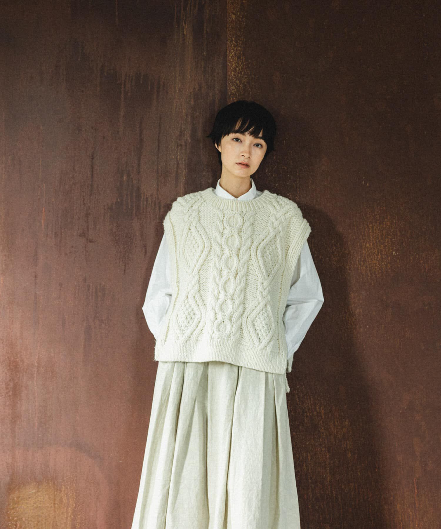 mia様限定/かぐれ　ペルーアランニットベスト ペルーアランニットベスト（かぐれ）｜ルミネのファッション通販