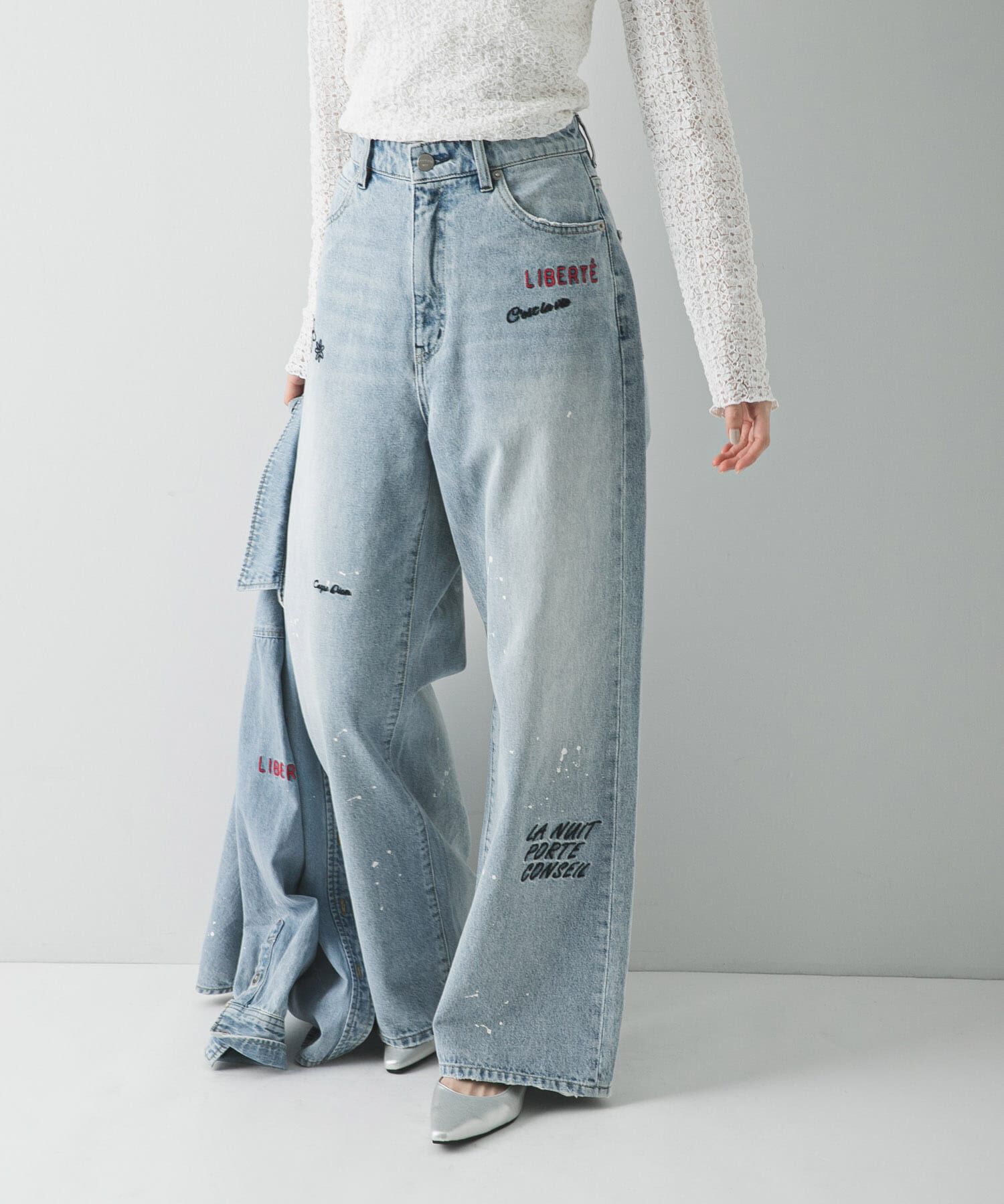 URBAN RESEARCH「『別注』PICCADILLY&times;URBAN RESEARCH　刺繍デニムパンツ」|デニム|