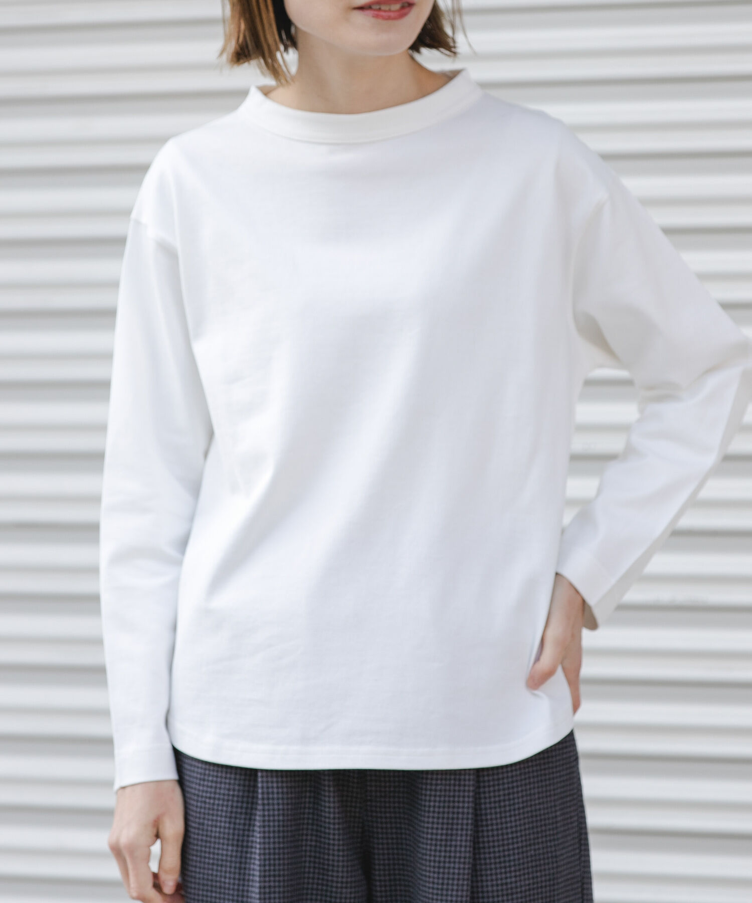 URBAN RESEARCH DOORS「FORK&SPOON　ボトルネックロングスリーブTシャツ」|Tシャツ・カットソー|