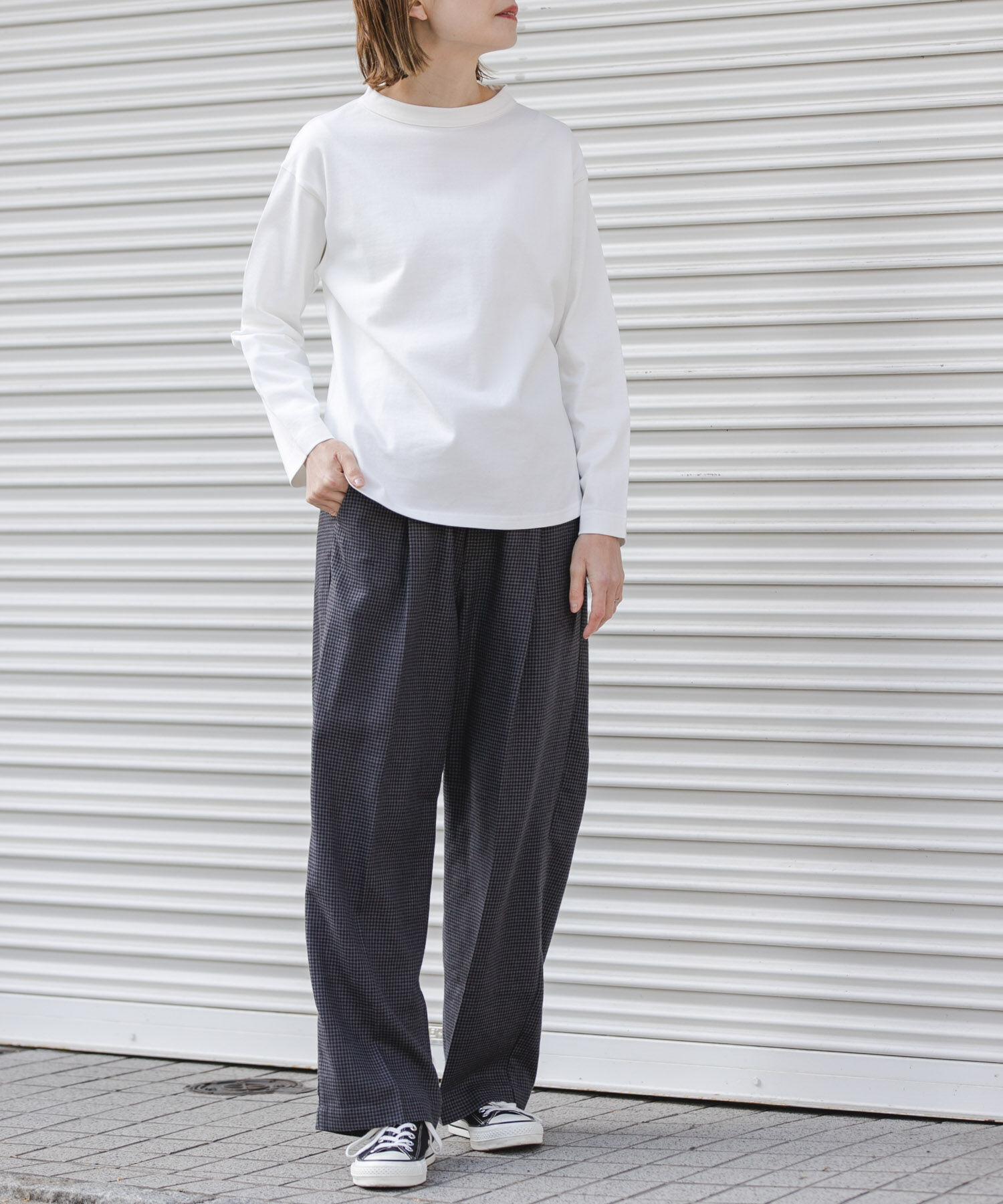 URBAN RESEARCH DOORS「FORK&SPOON　ボトルネックロングスリーブTシャツ」|Tシャツ・カットソー|