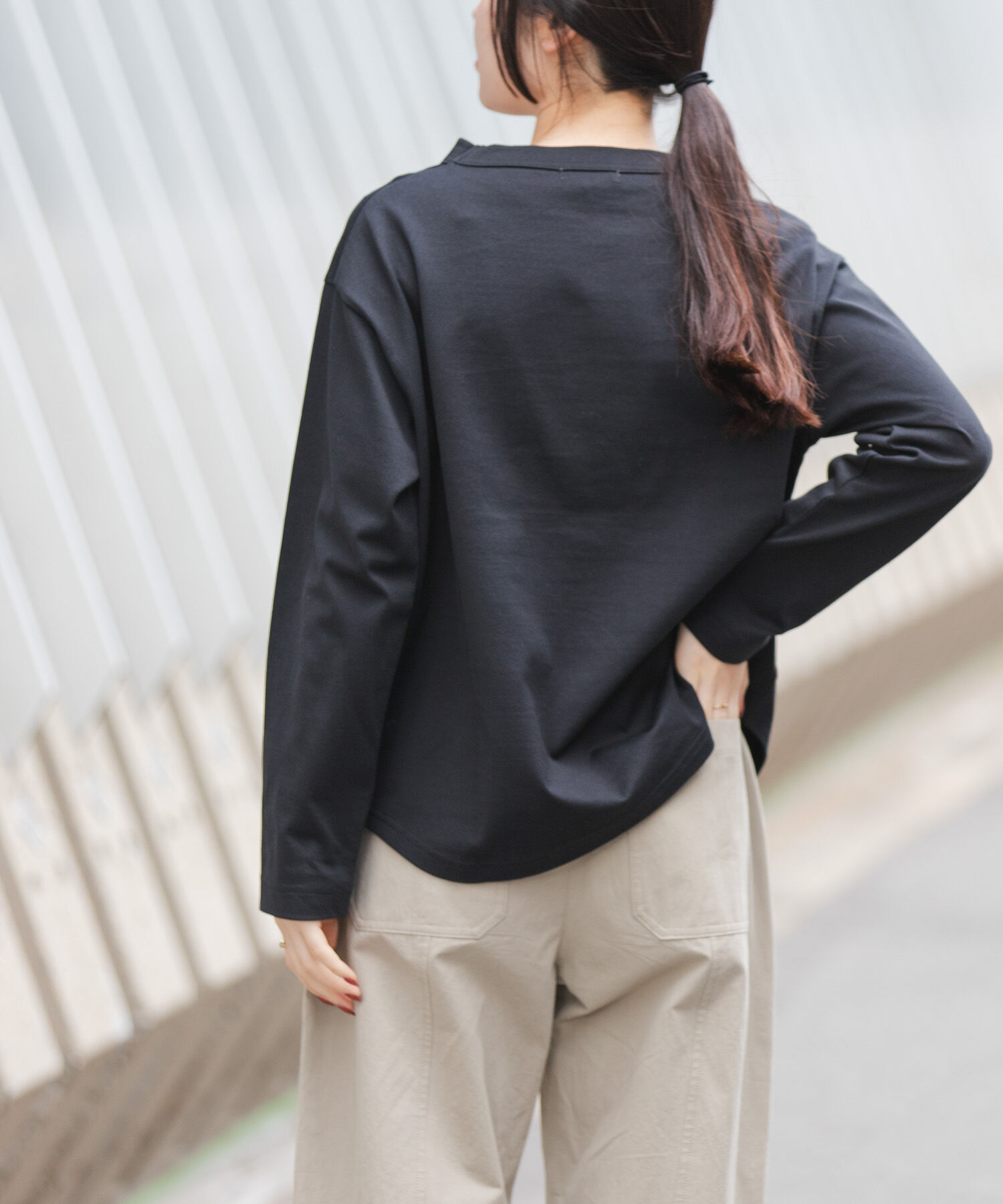 URBAN RESEARCH DOORS「FORK&SPOON　ボトルネックロングスリーブTシャツ」|Tシャツ・カットソー|