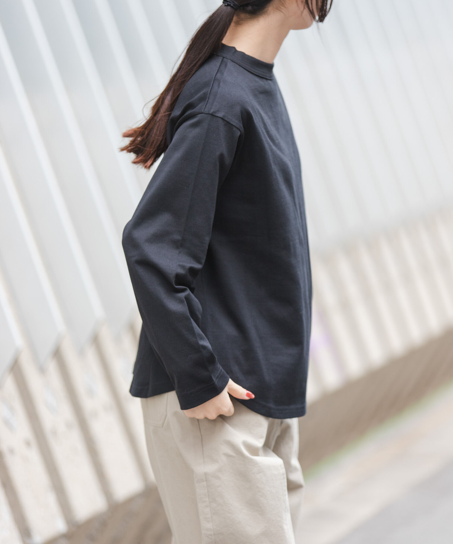 URBAN RESEARCH DOORS「FORK&SPOON　ボトルネックロングスリーブTシャツ」|Tシャツ・カットソー|