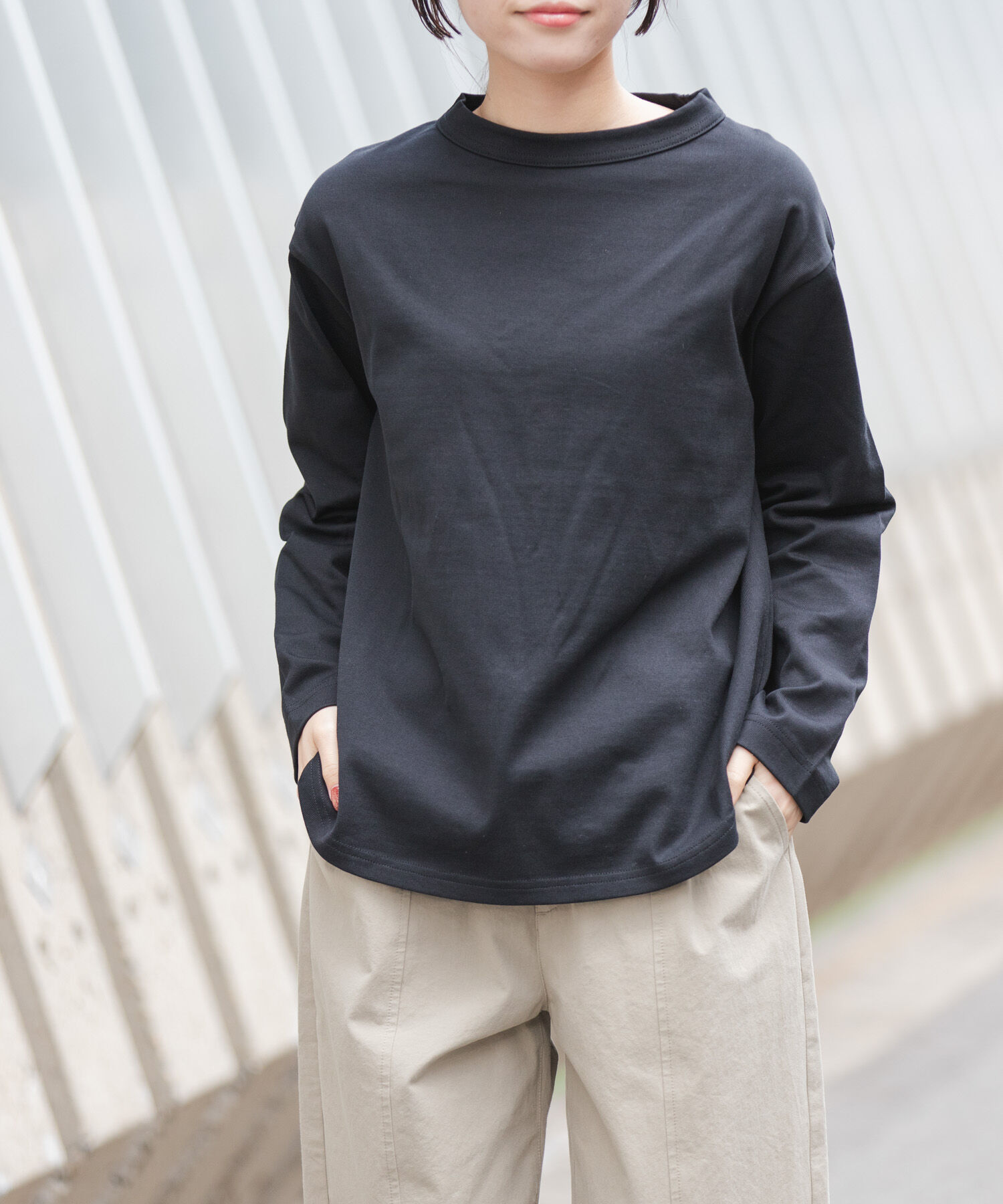 URBAN RESEARCH DOORS「FORK&SPOON　ボトルネックロングスリーブTシャツ」|Tシャツ・カットソー|