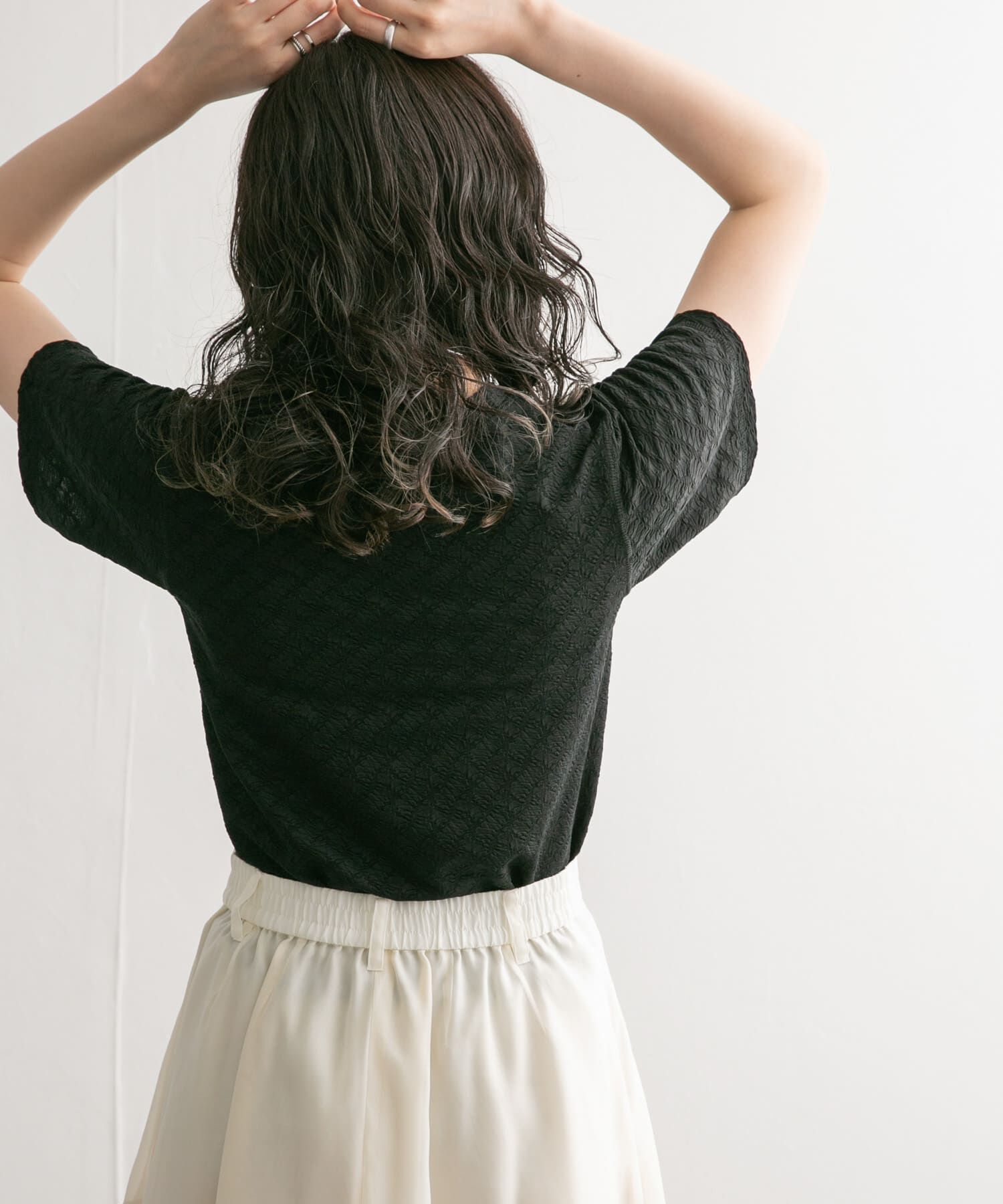  「ステッチデザインシャーリングTEE」|Tシャツ・カットソー|