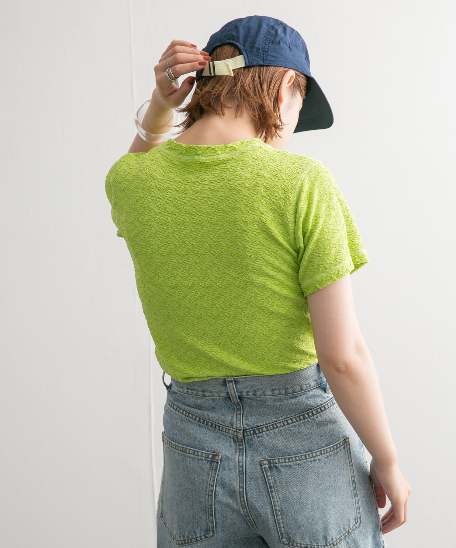  「ステッチデザインシャーリングTEE」|Tシャツ・カットソー|