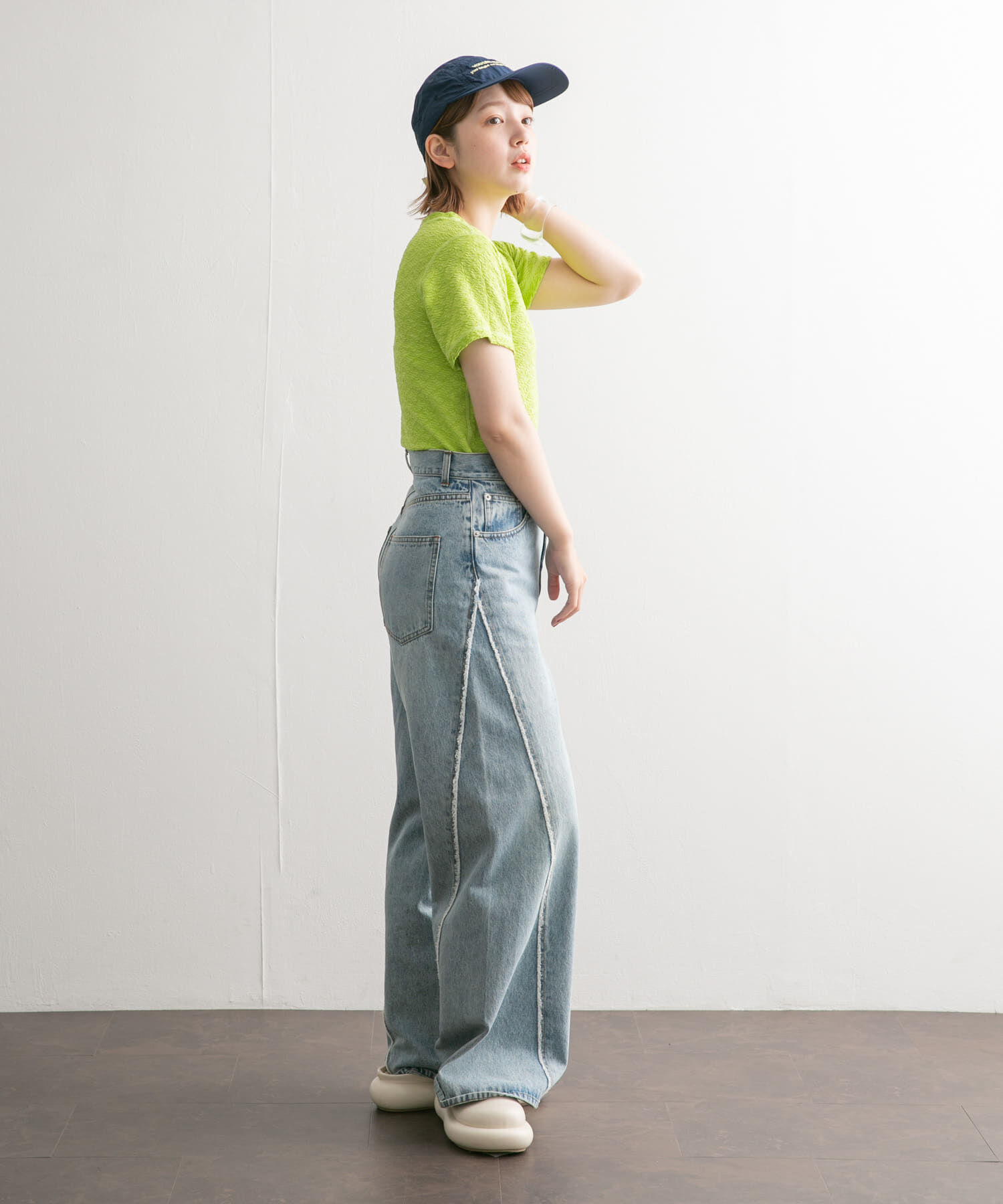  「ステッチデザインシャーリングTEE」|Tシャツ・カットソー|