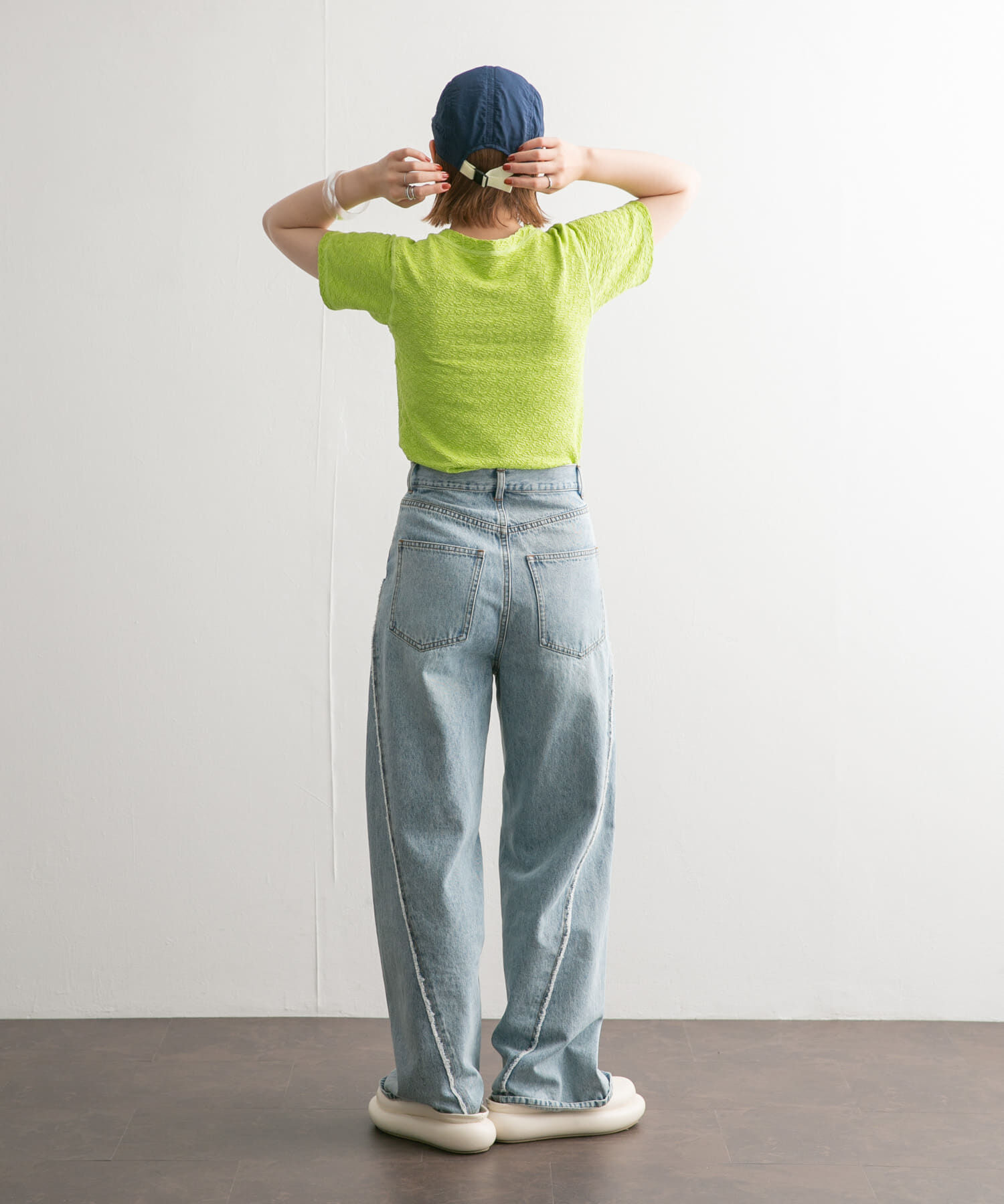  「ステッチデザインシャーリングTEE」|Tシャツ・カットソー|