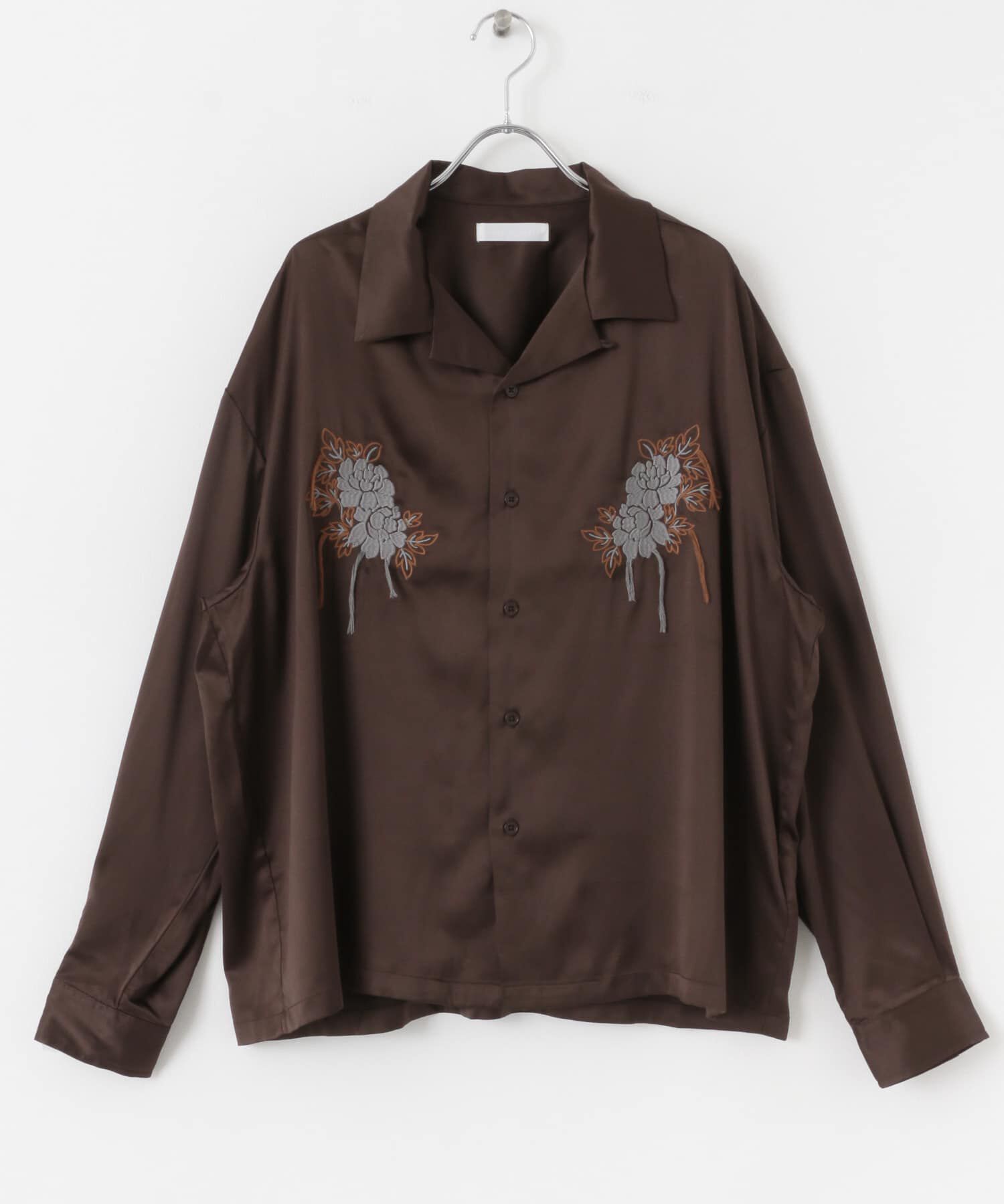 SENSE OF PLACE by URBAN RESEARCH「ボタニカルシシュウロングスリーブシャツ」|シャツ・ブラウス|