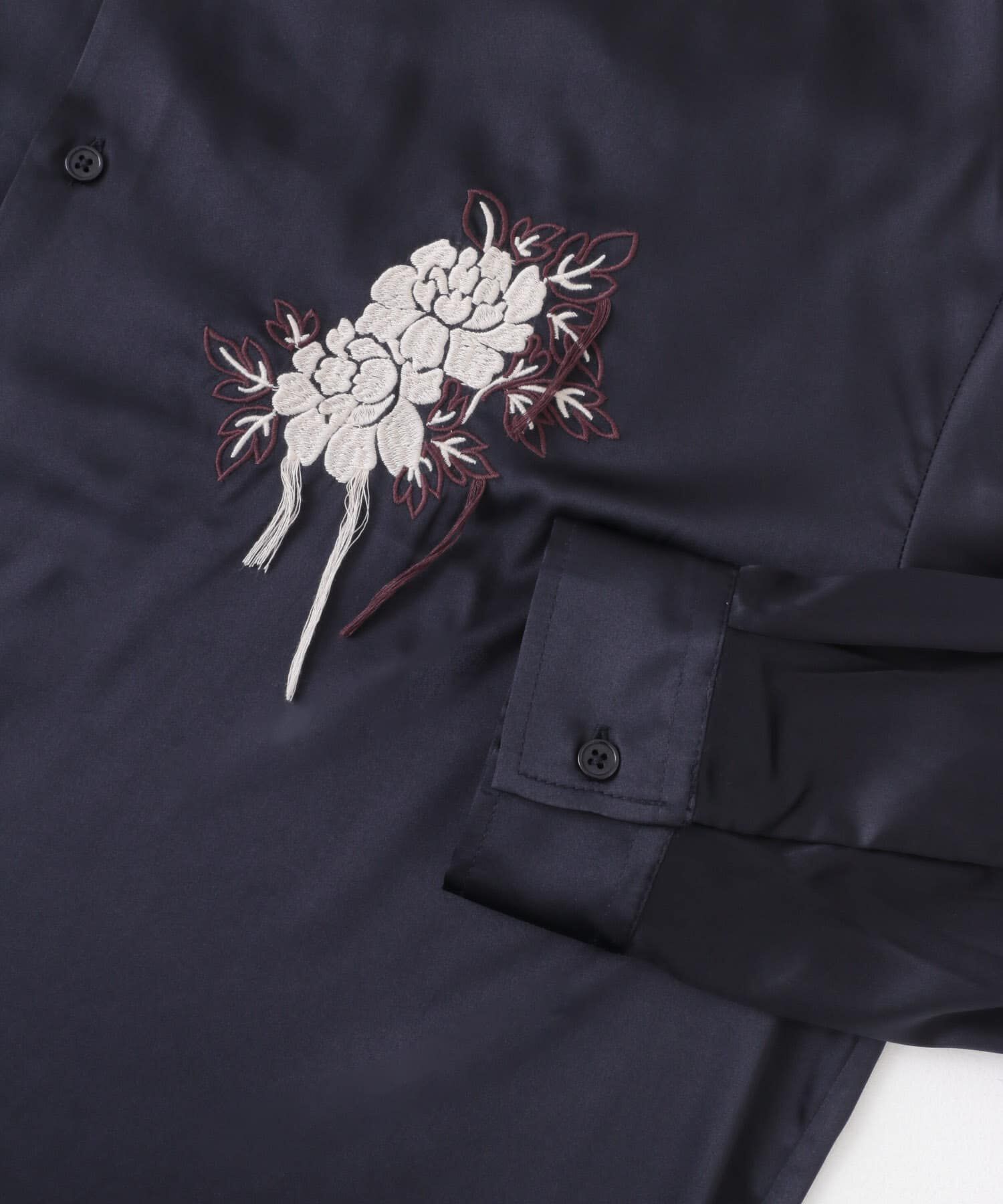 SENSE OF PLACE by URBAN RESEARCH「ボタニカルシシュウロングスリーブシャツ」|シャツ・ブラウス|