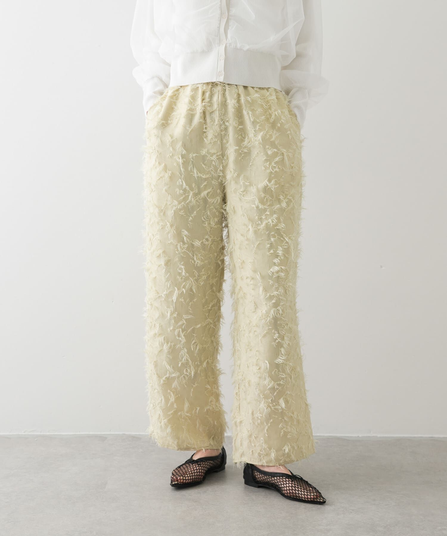 SENSE OF PLACE by URBAN RESEARCH「フリンジイージーパンツ」|その他|イエロー