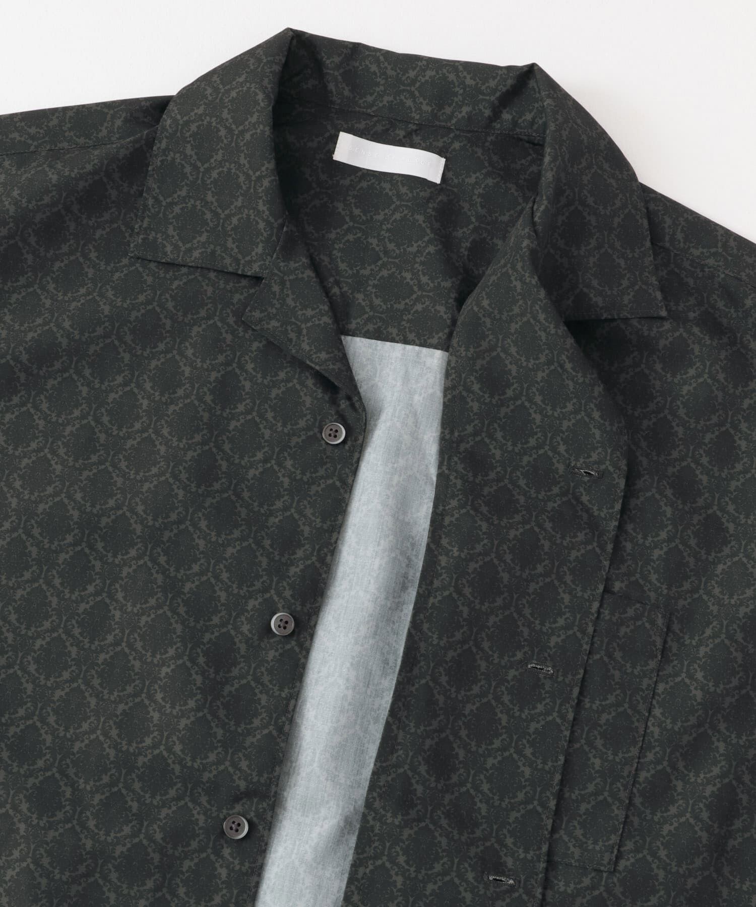 SENSE OF PLACE by URBAN RESEARCH「ダマスクオープンカラーショートスリーブシャツ」|シャツ・ブラウス|