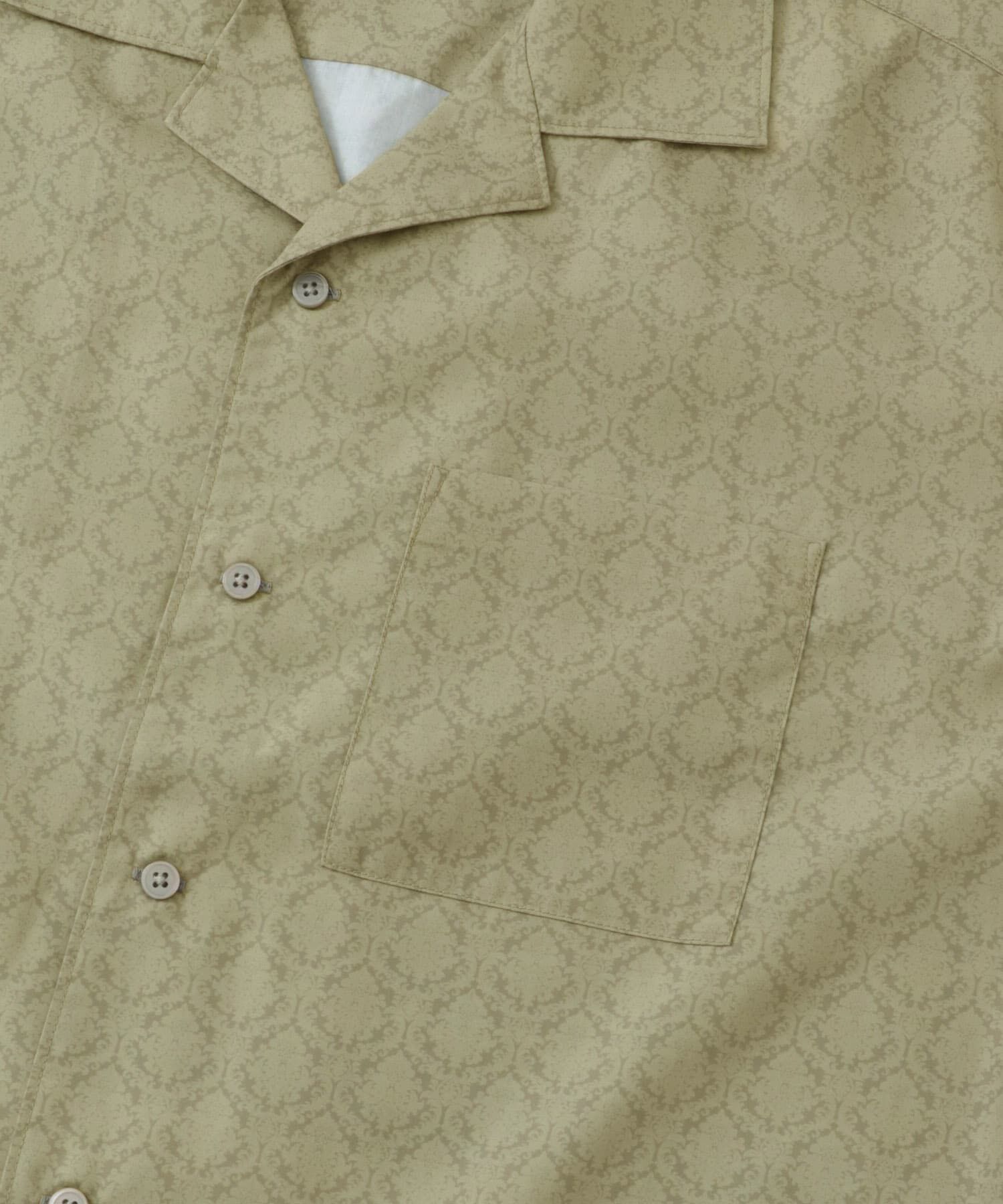 SENSE OF PLACE by URBAN RESEARCH「ダマスクオープンカラーショートスリーブシャツ」|シャツ・ブラウス|