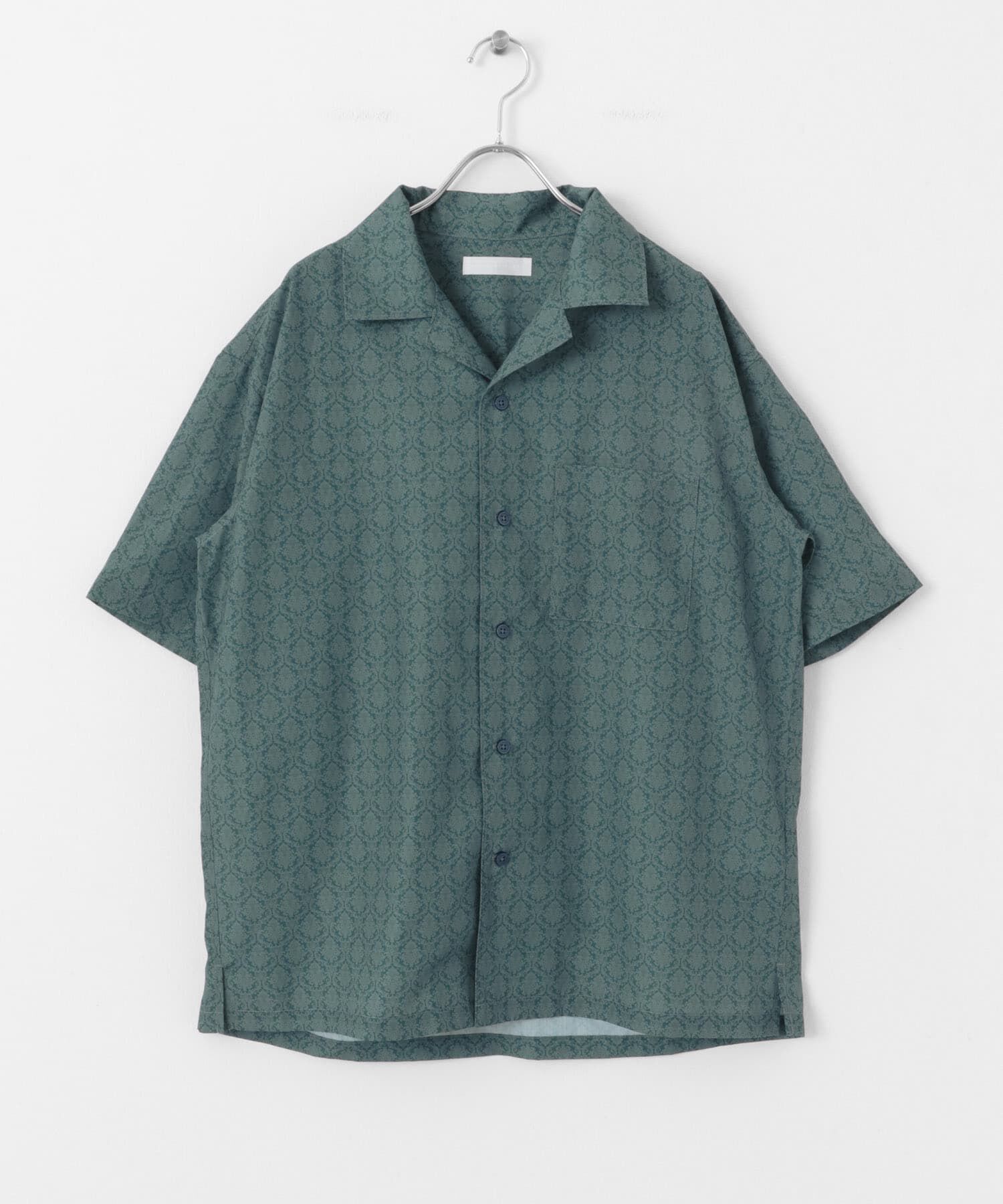 SENSE OF PLACE by URBAN RESEARCH「ダマスクオープンカラーショートスリーブシャツ」|シャツ・ブラウス|