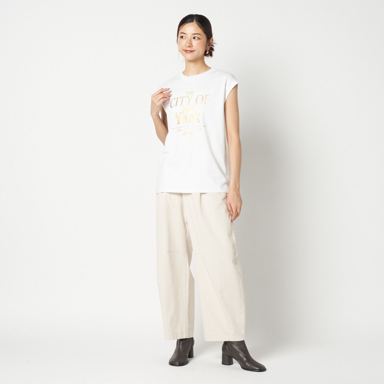  「GOOD ROCK SPEED NYC METALLIC PRINT NS」|Tシャツ・カットソー|