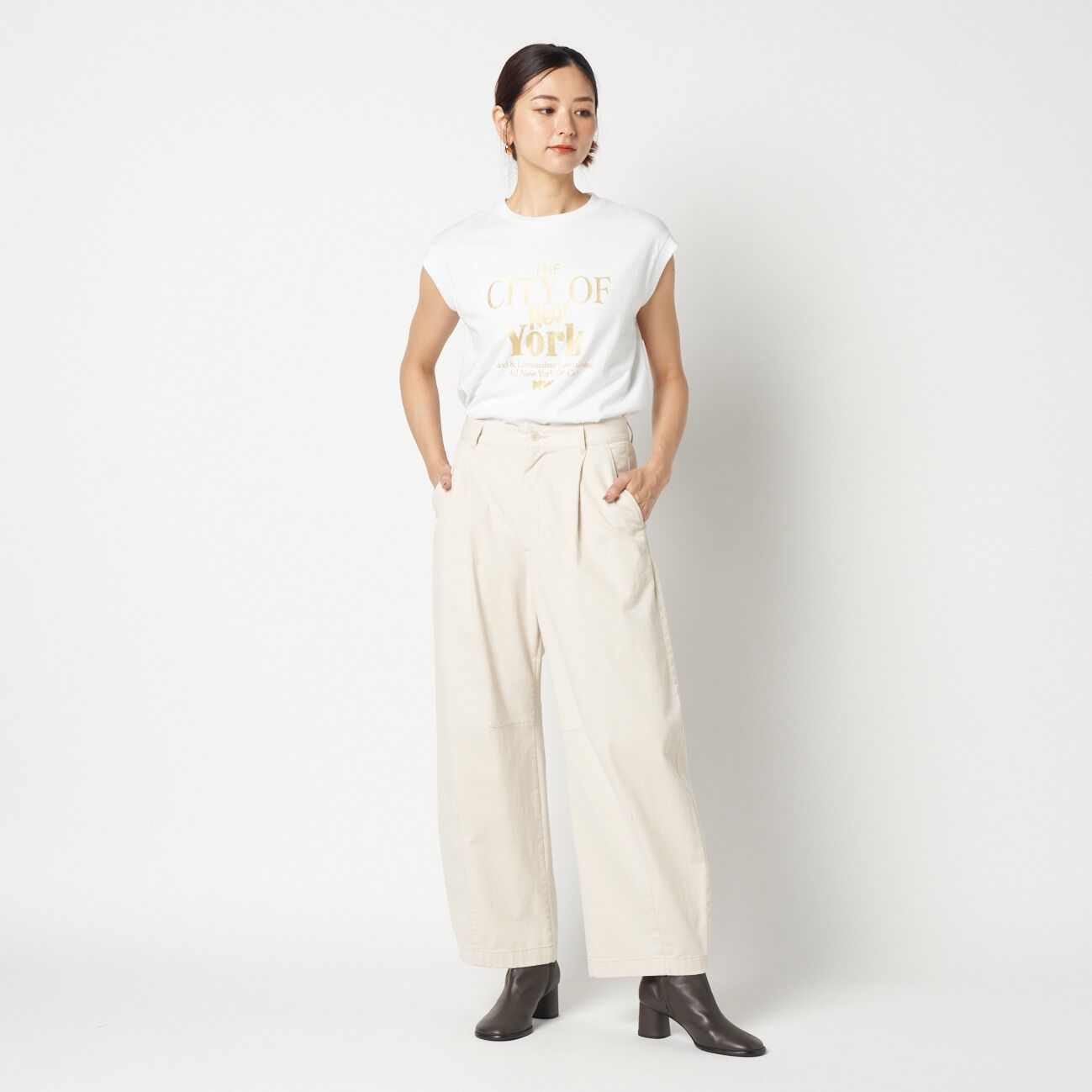  「GOOD ROCK SPEED NYC METALLIC PRINT NS」|Tシャツ・カットソー|