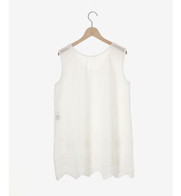  「コットンレースノースリーブブラウス」|シャツ・ブラウス|