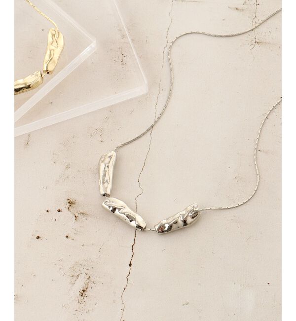 le.coeur blanc「変形メタルネックレス」|ネックレス|シルバー