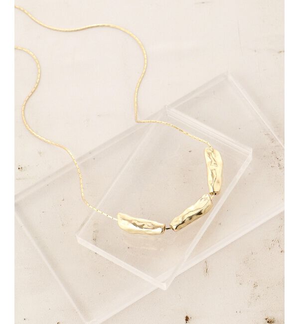 le.coeur blanc「変形メタルネックレス」|ネックレス|ゴールド