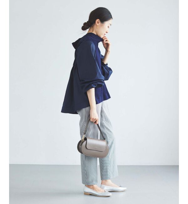 le.coeur blanc「《手洗い可能》TORRAZZO DONNAニット&times;布帛ブラウス」|シャツ・ブラウス|