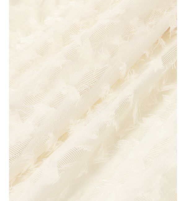 le.coeur blanc「《手洗い可能》フリンジジャガードペプラムブラウス」|シャツ・ブラウス|