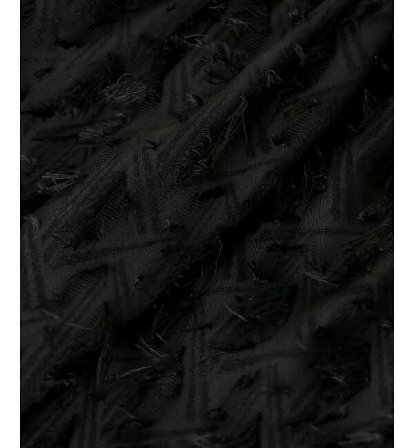 le.coeur blanc「《手洗い可能》フリンジジャガードペプラムブラウス」|シャツ・ブラウス|